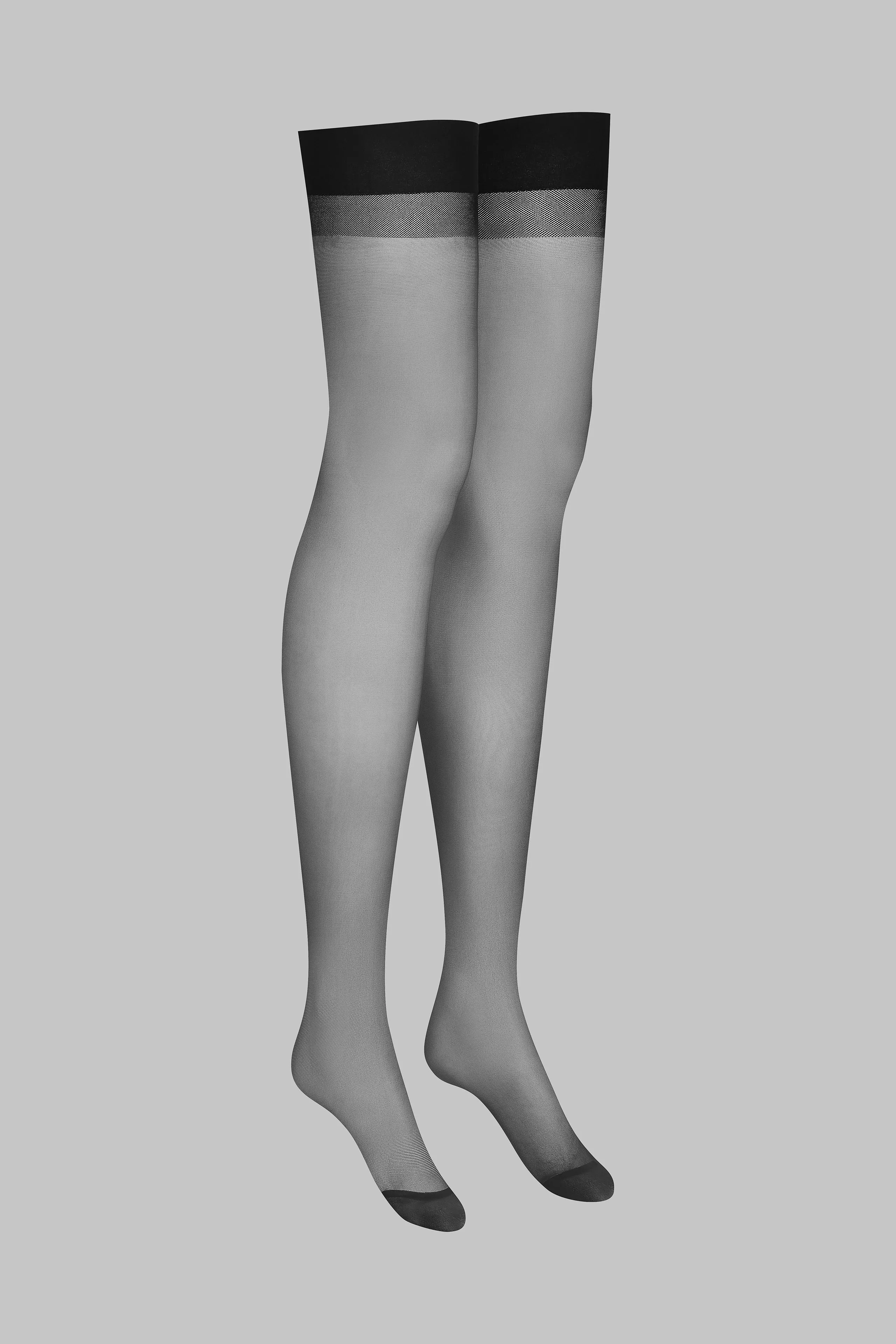 20D Seamed Garter Stockings - Les Coquetries