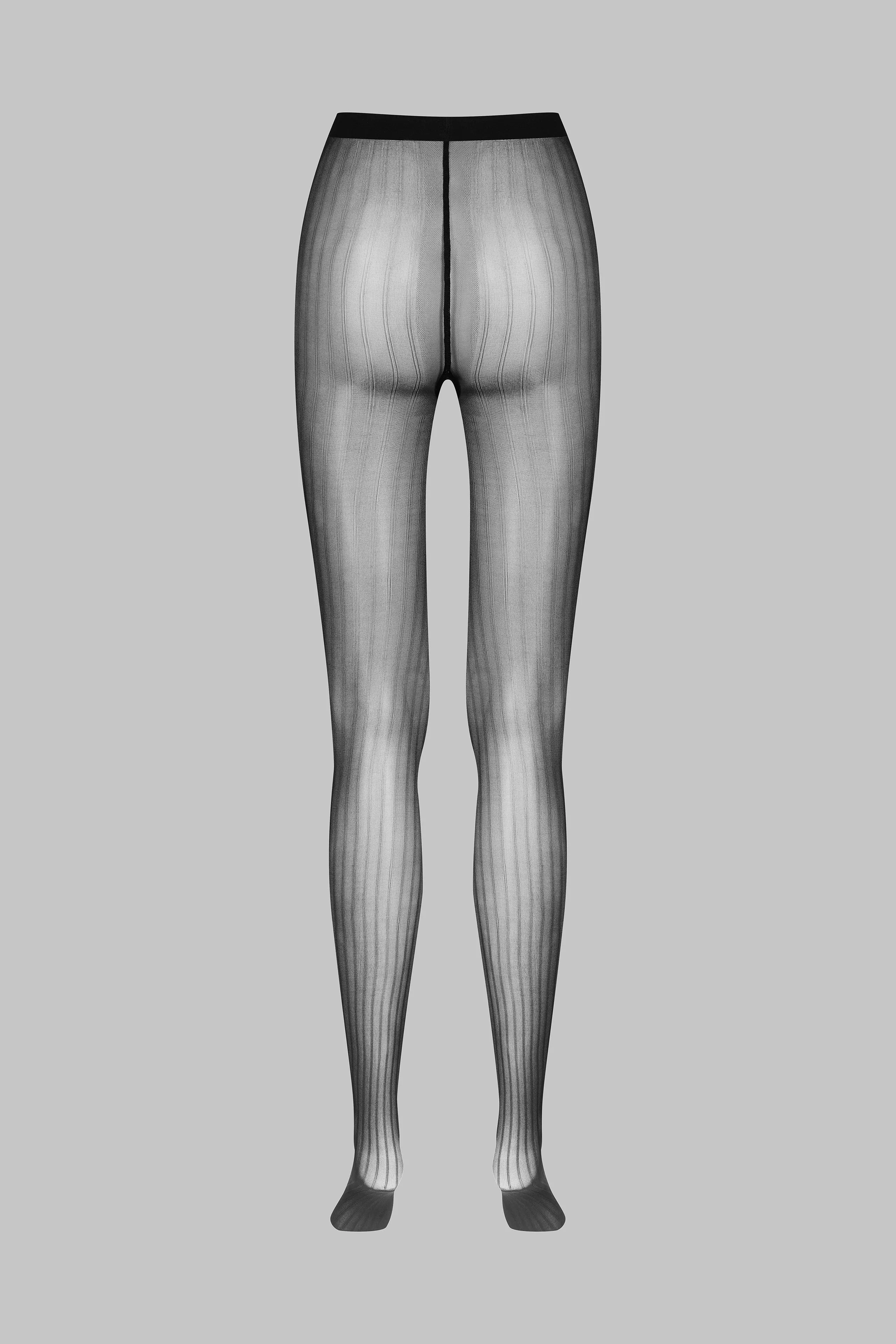 30D striped illusion tights - Les Coquetries