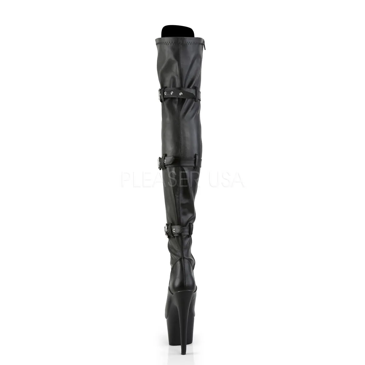 7 Inch Heel ADORE-3028 Black Pu