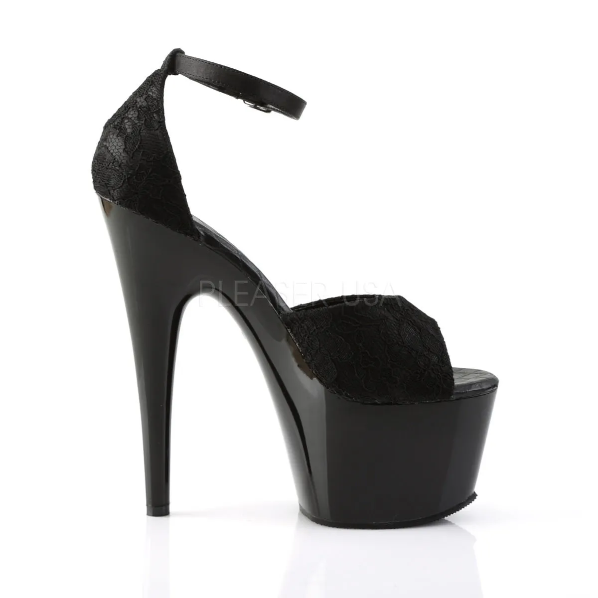 7 Inch Heel ADORE-768 Black Lace