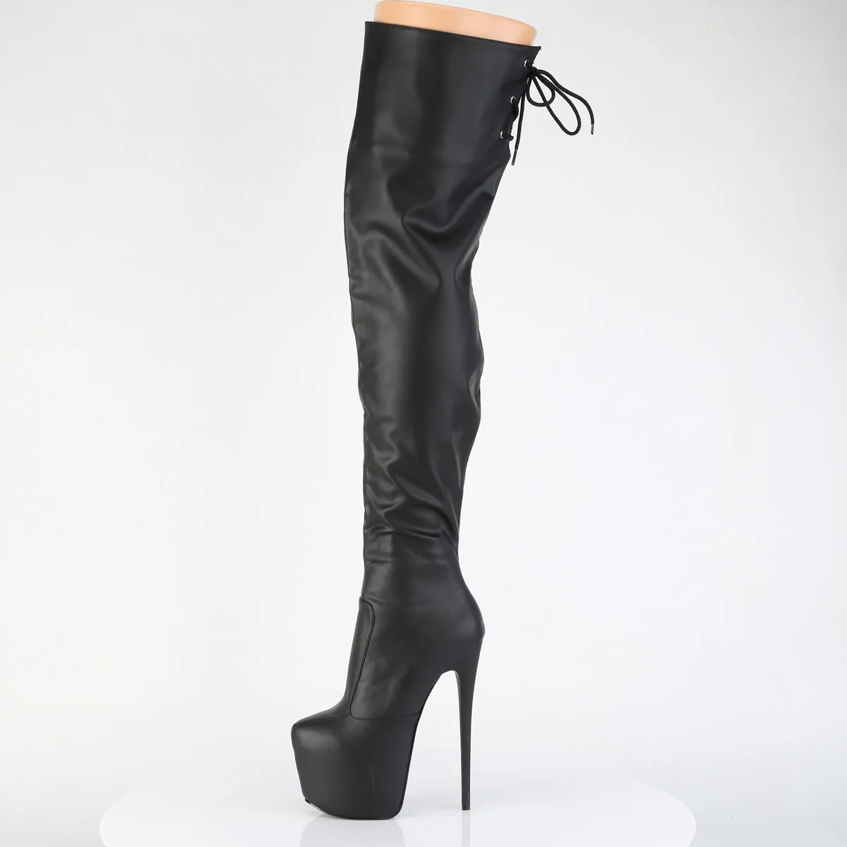 7 Inch Heel JUBILANT-3007 Black Pu
