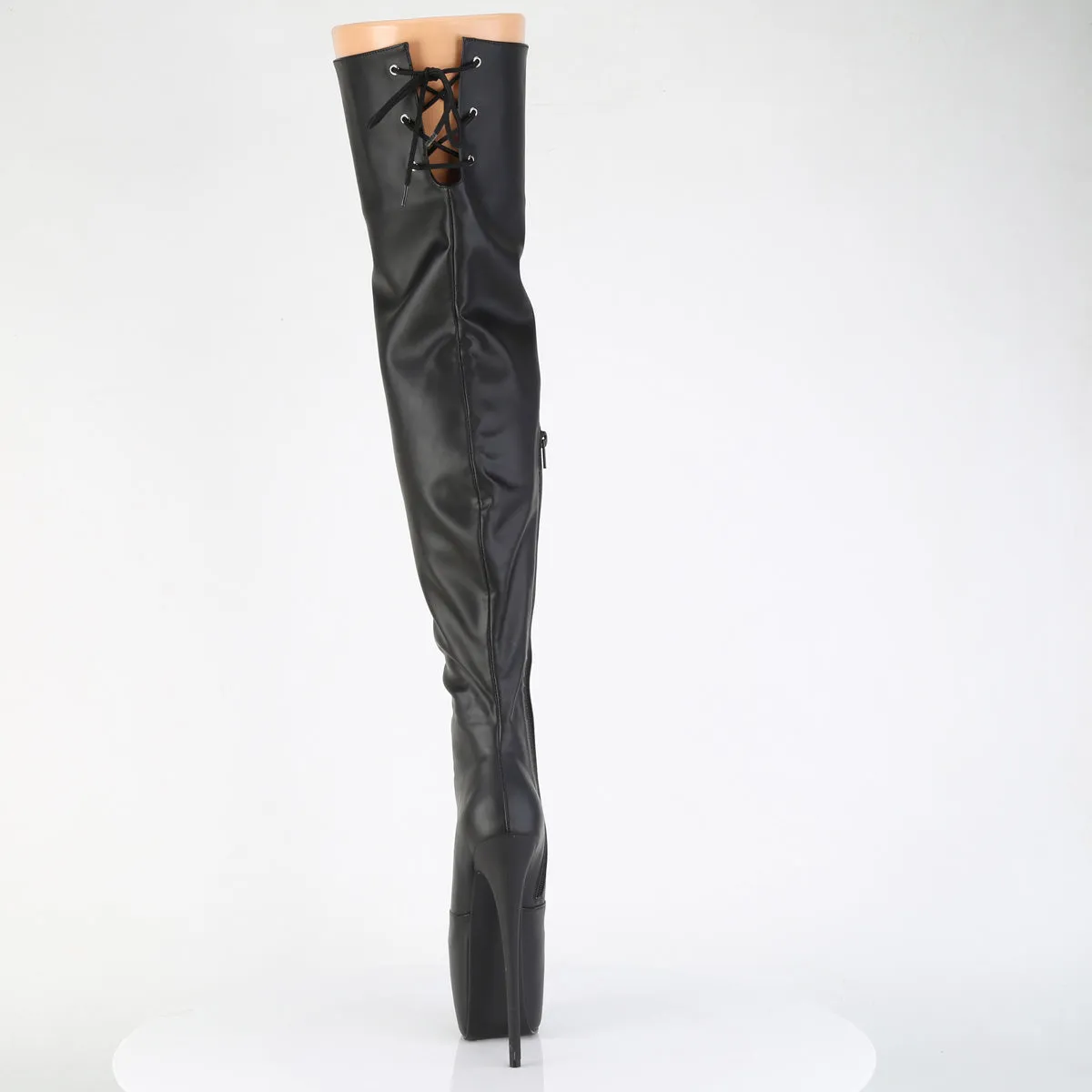 7 Inch Heel JUBILANT-3007 Black Pu