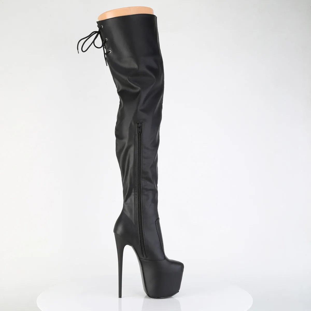 7 Inch Heel JUBILANT-3007 Black Pu