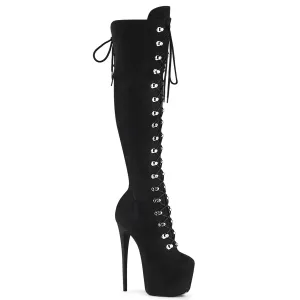 7 Inch Heel JUBILANT-3012FS Black Suede