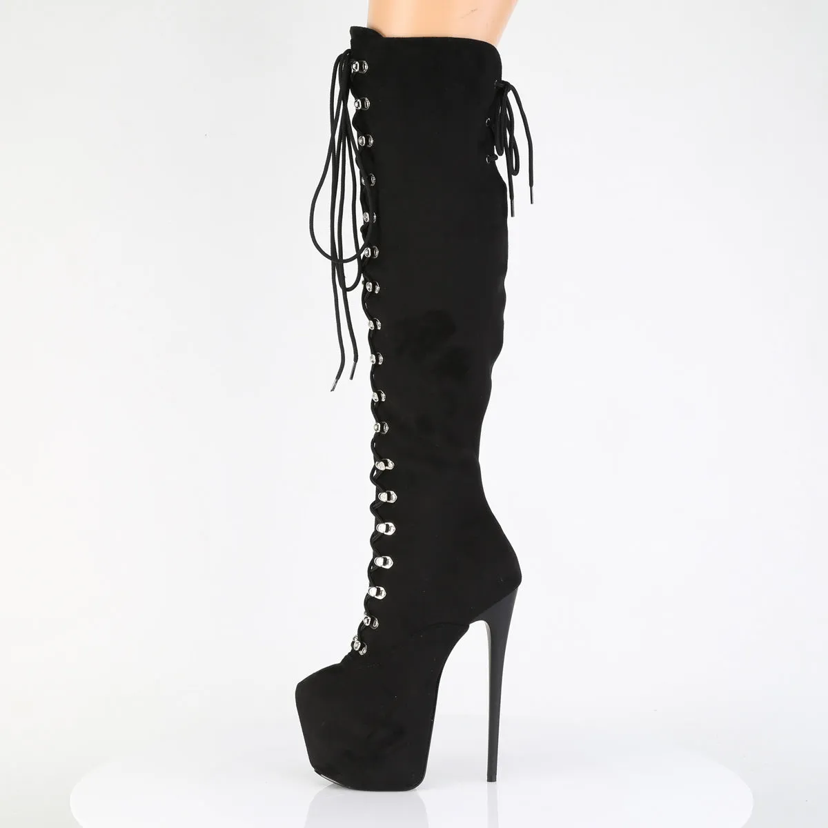 7 Inch Heel JUBILANT-3012FS Black Suede