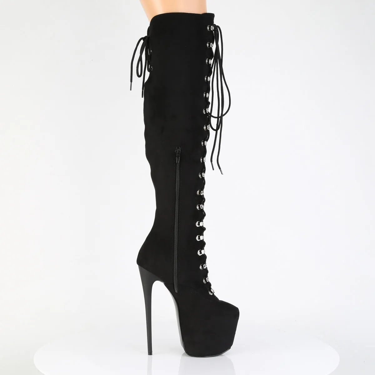 7 Inch Heel JUBILANT-3012FS Black Suede
