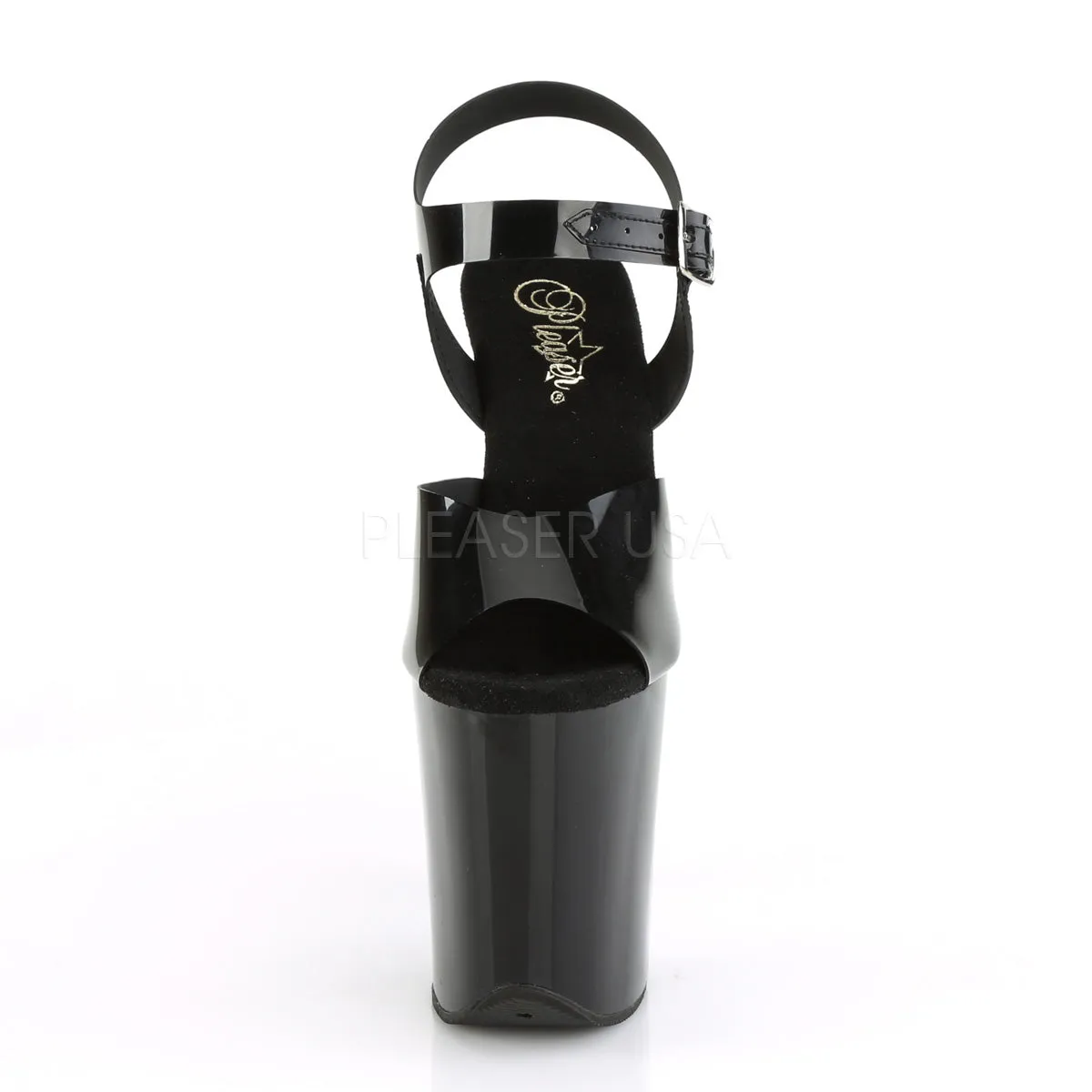 8 Inch Heel FLAMINGO-808N Black Jelly