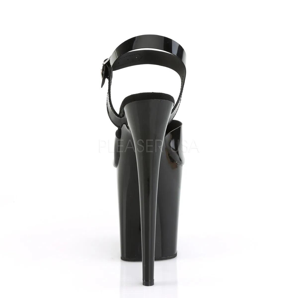 8 Inch Heel FLAMINGO-808N Black Jelly