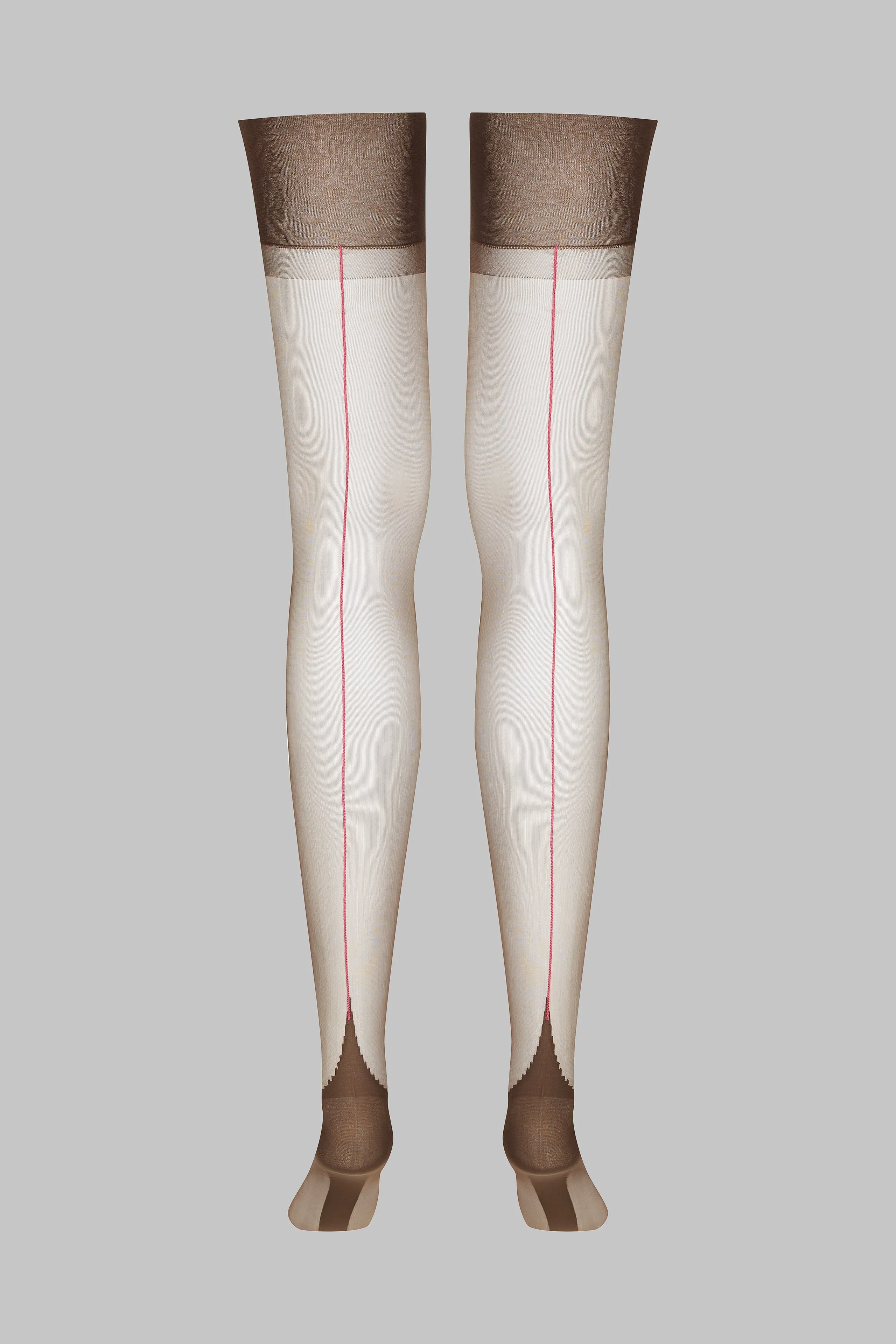 Authentic 15D fluorescent seam nylon stockings - Les Coquetries