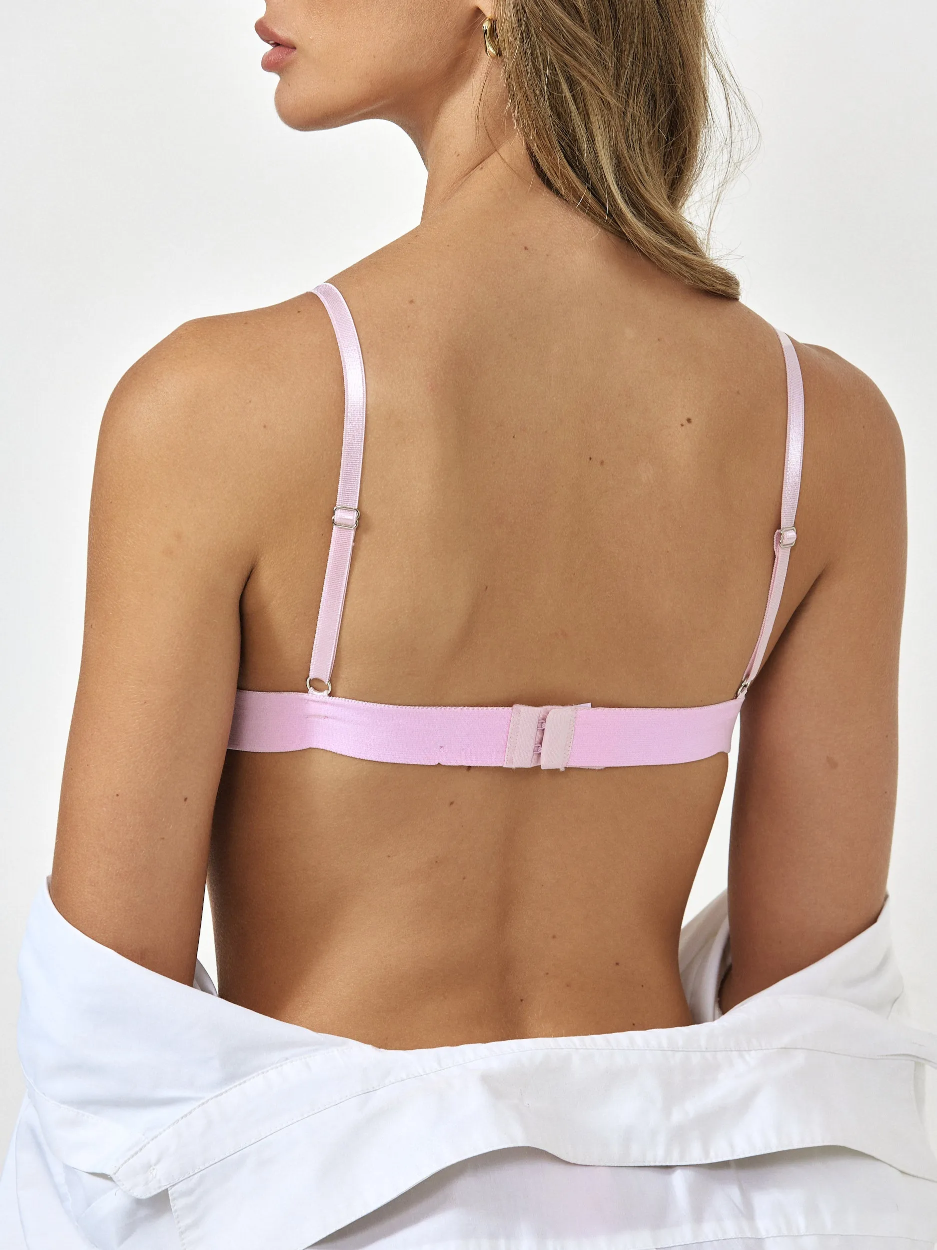 Basic Ribbed Laced Set- Light Pink