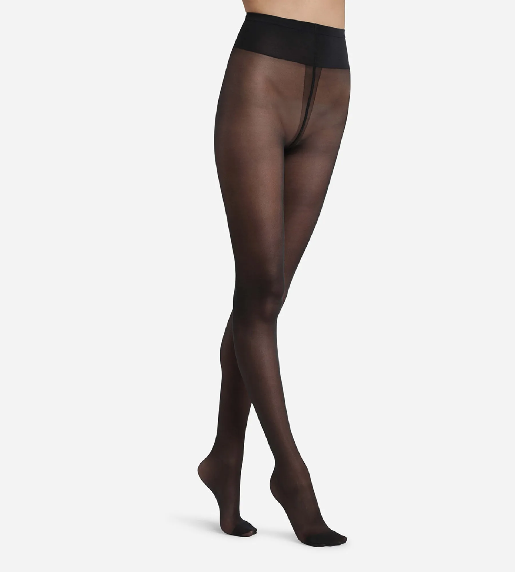 Black Diam's Jambes Fuselées 25 leg shaper tights
