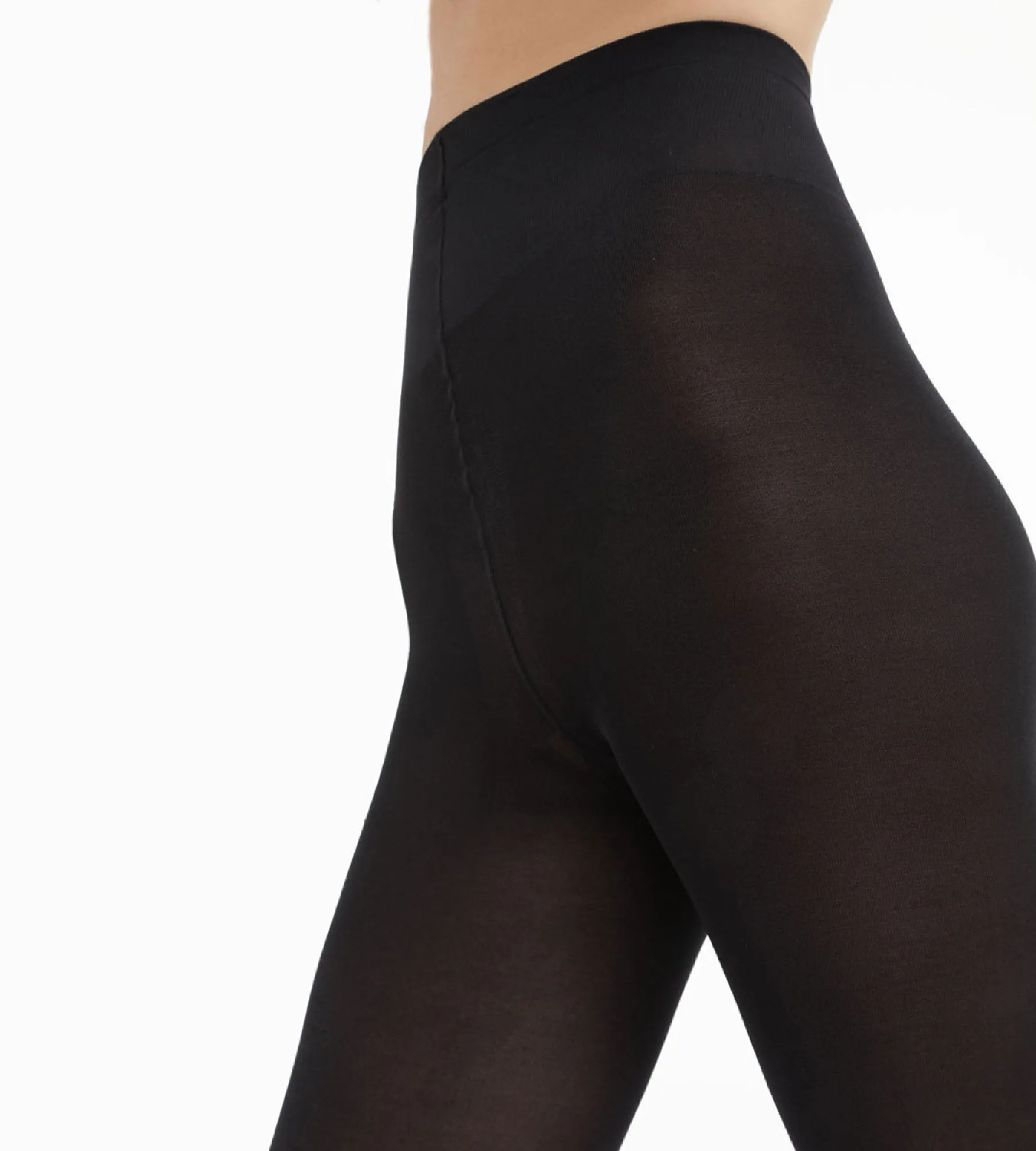 Black Diam's Jambes Fuselées 70 blackout leg shaper tights