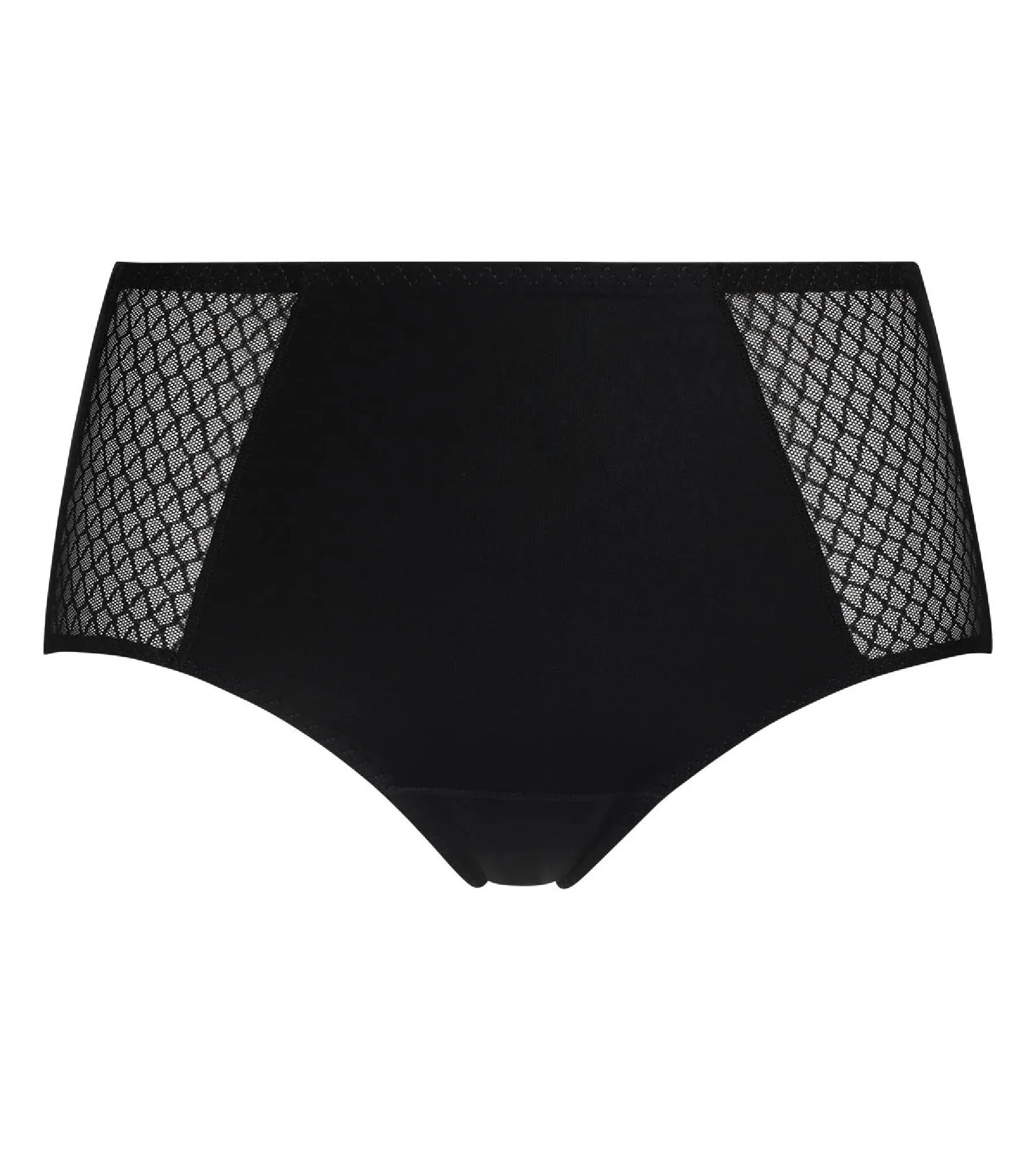 Black High-Waist Flat Tummy Briefs – Dim Silhouette Essentiel