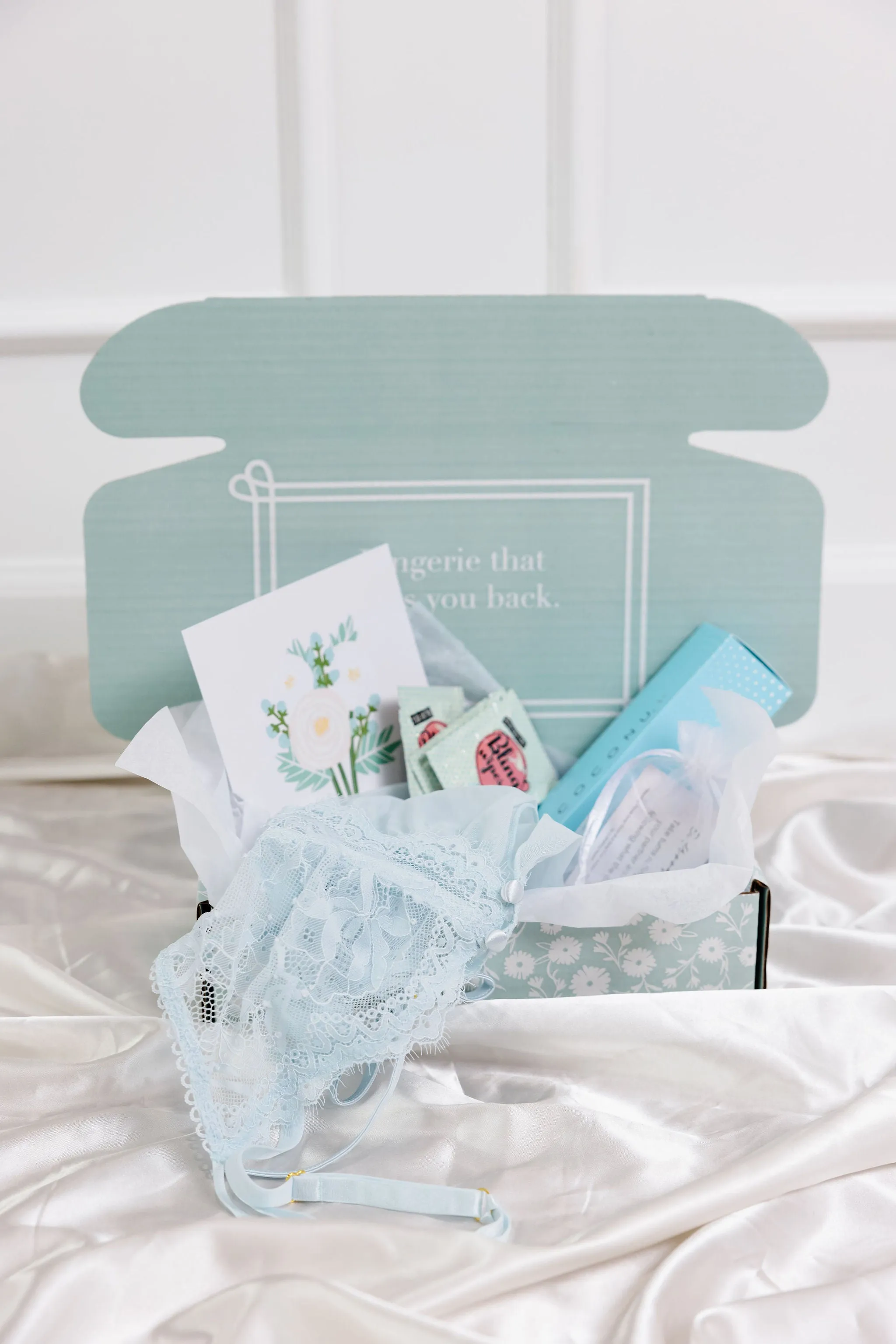 Bridal Bundle: Lace & Mesh Button Teddy - Champagne