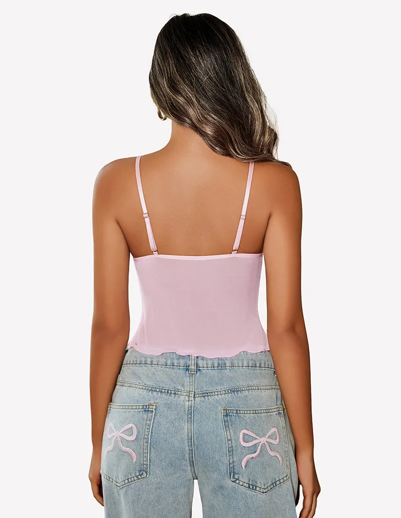 Crop Top Mesh Y2K Tank Tops