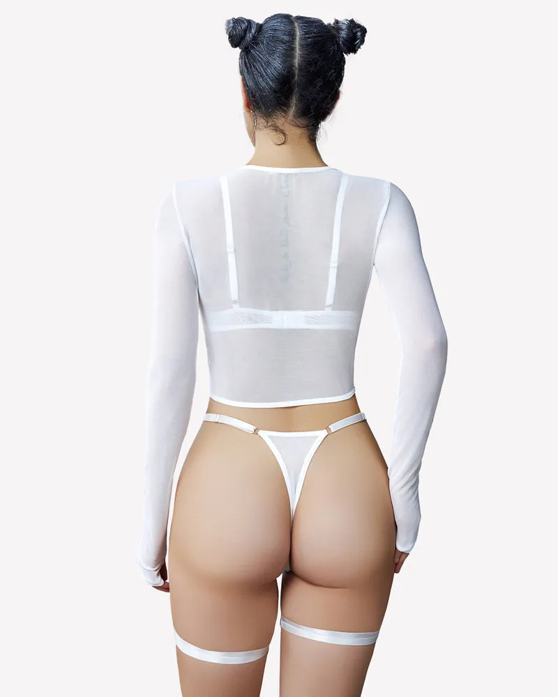 Crop Tops Bra and Panty Sets