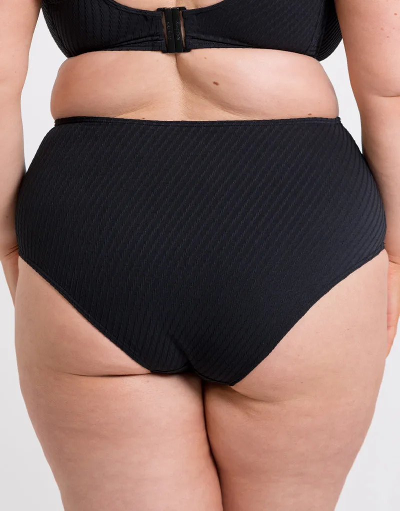 Curvy Kate Jet Set High Waist Bikini Brief Black