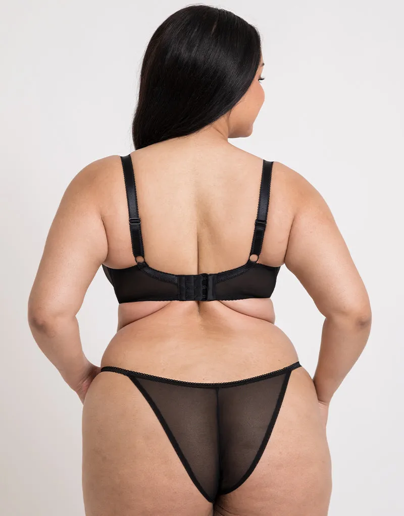 Curvy Kate Strawberry Crush Brazilian Brief Black Multi