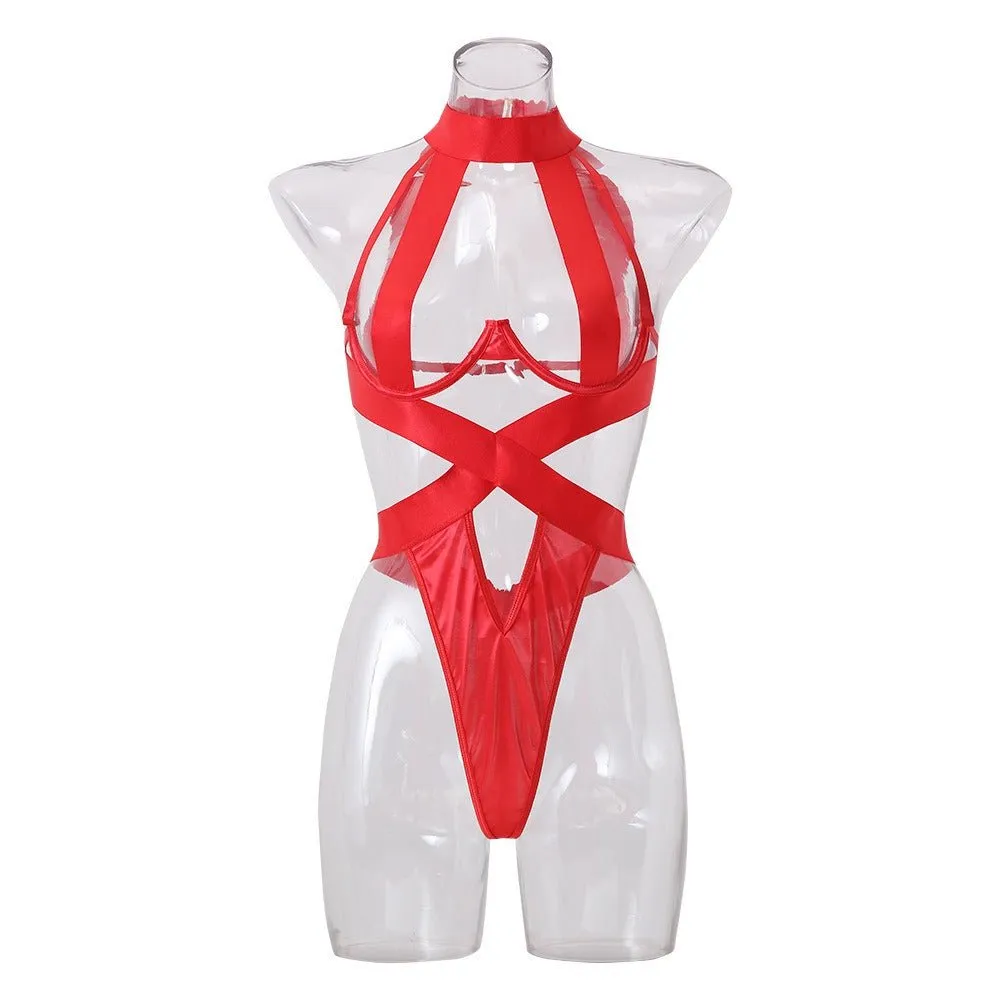 Dangerous Curves Strappy Cutout Lingerie