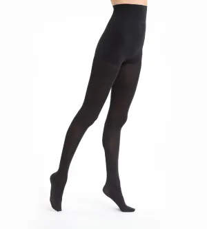 Diam's Ventre Plat 67 blackout tummy slimming tights in black