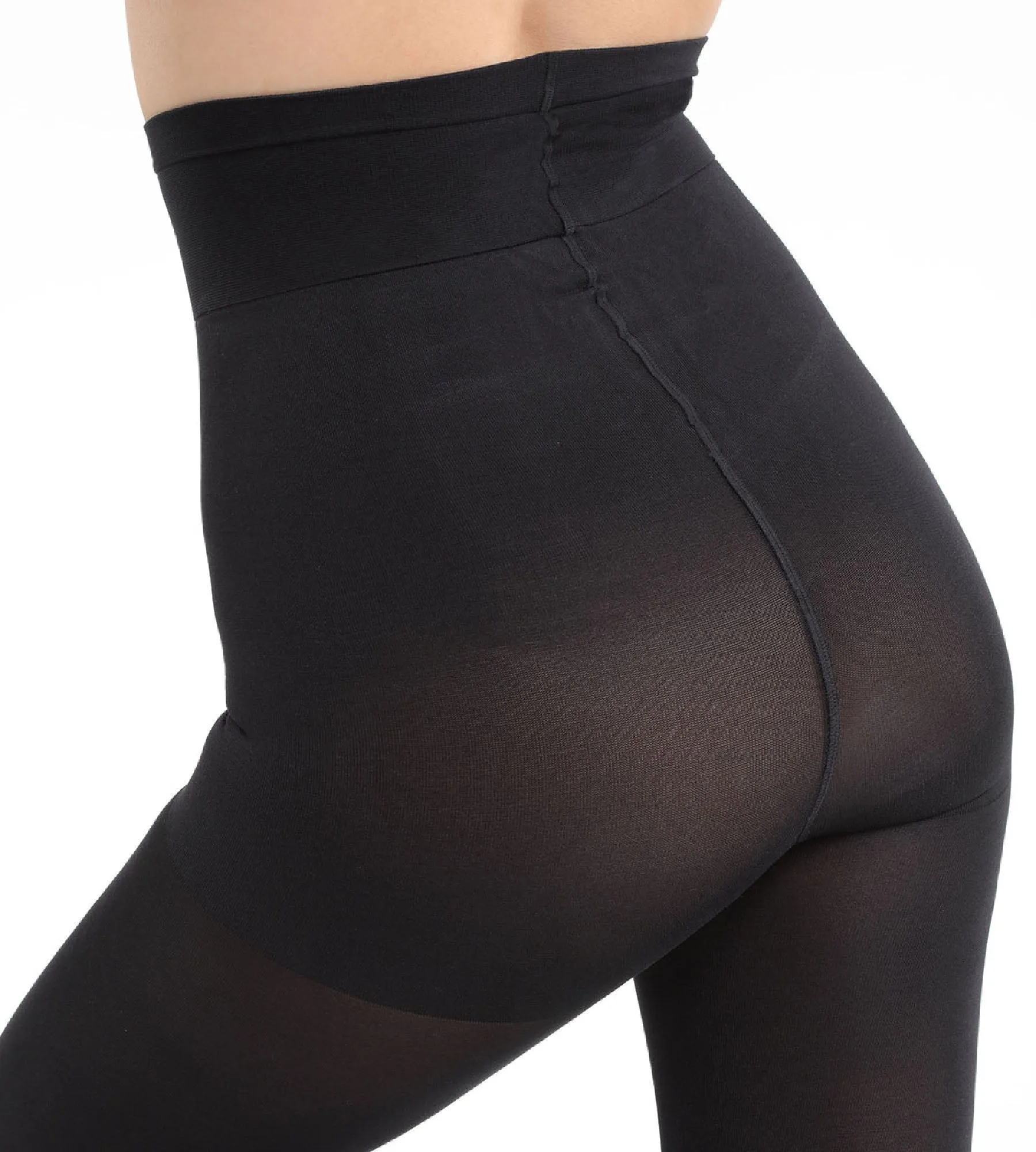 Diam's Ventre Plat 67 blackout tummy slimming tights in black