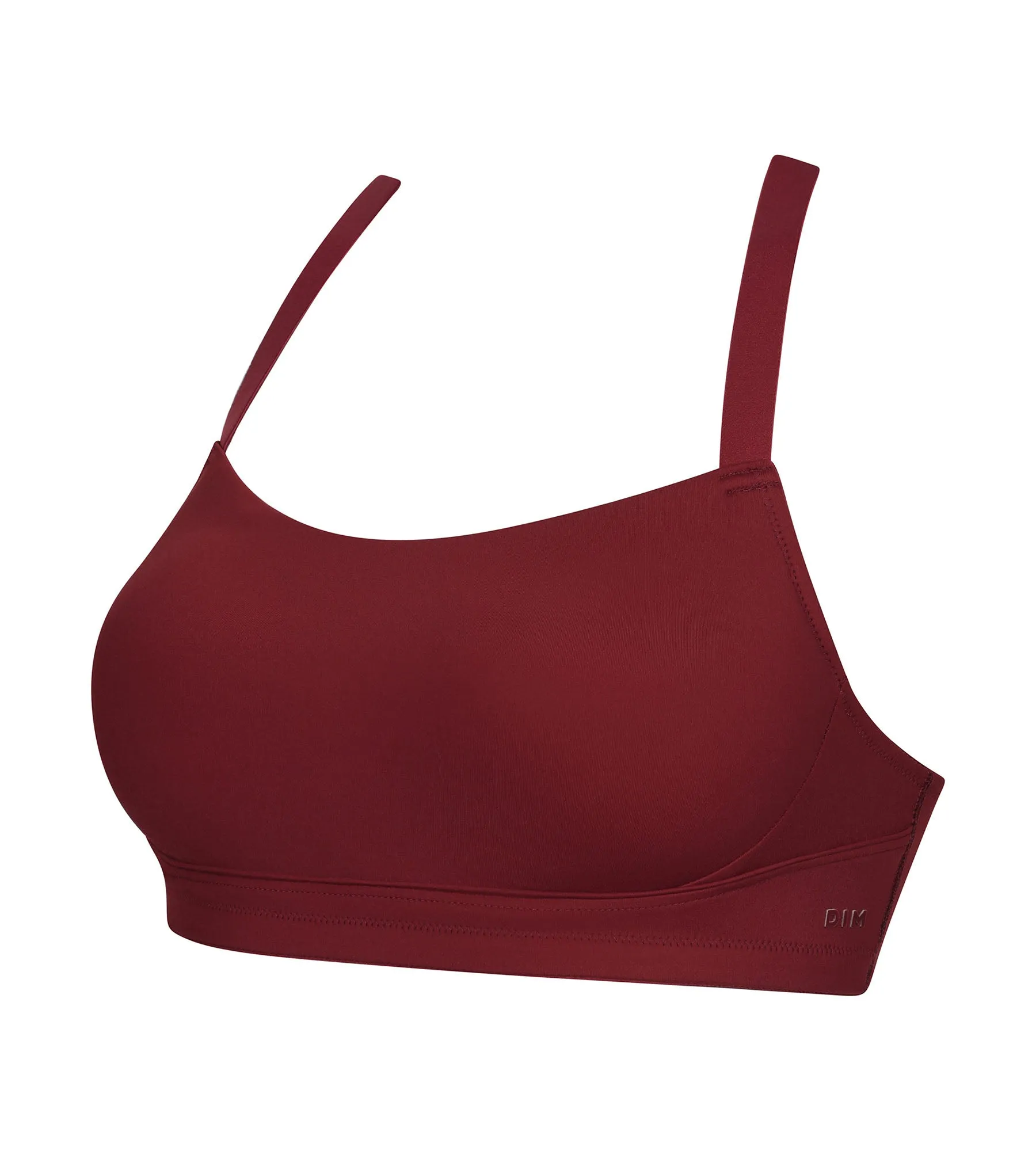 Dim Move burgundy sculpting microfibre sports bra