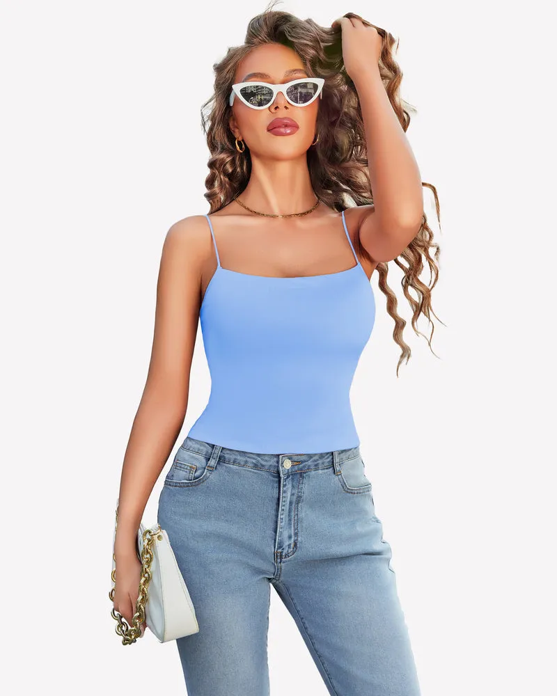Double Lined Casual Basic Vest Cropped Top