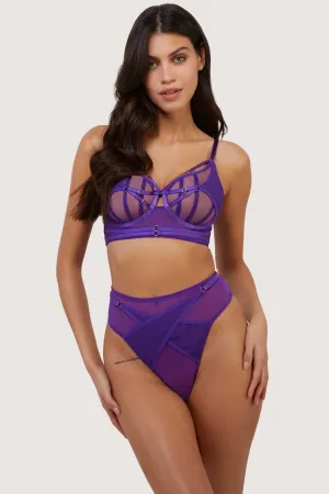 Eddie Purple Crossover Wrap Set