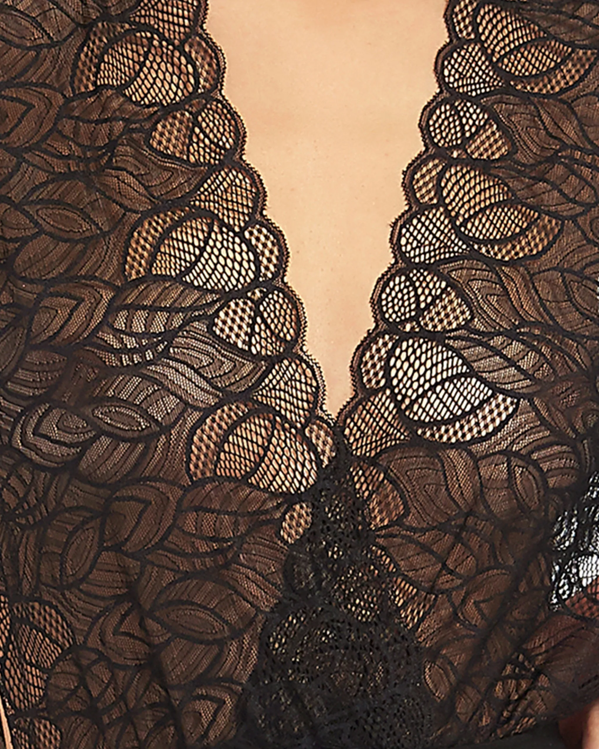 Emerson Lace Bodysuit Black