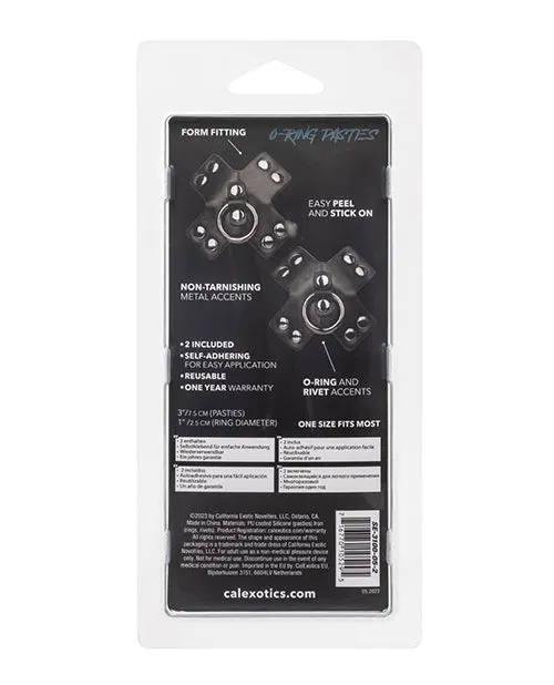 Euphoria Collection O-Ring Pasties - Black O/S