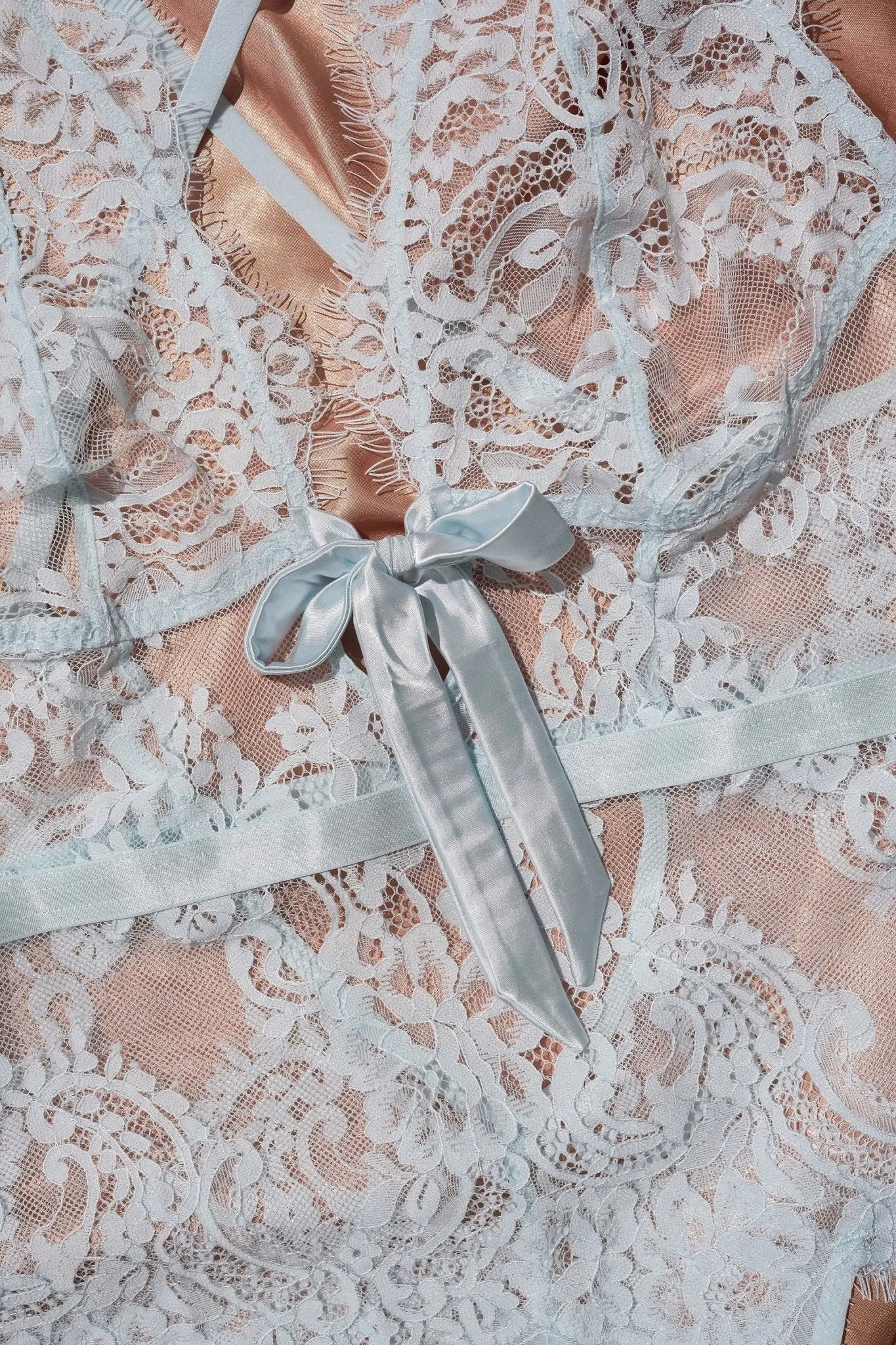 Eyelash Lace Teddy - Something Blue