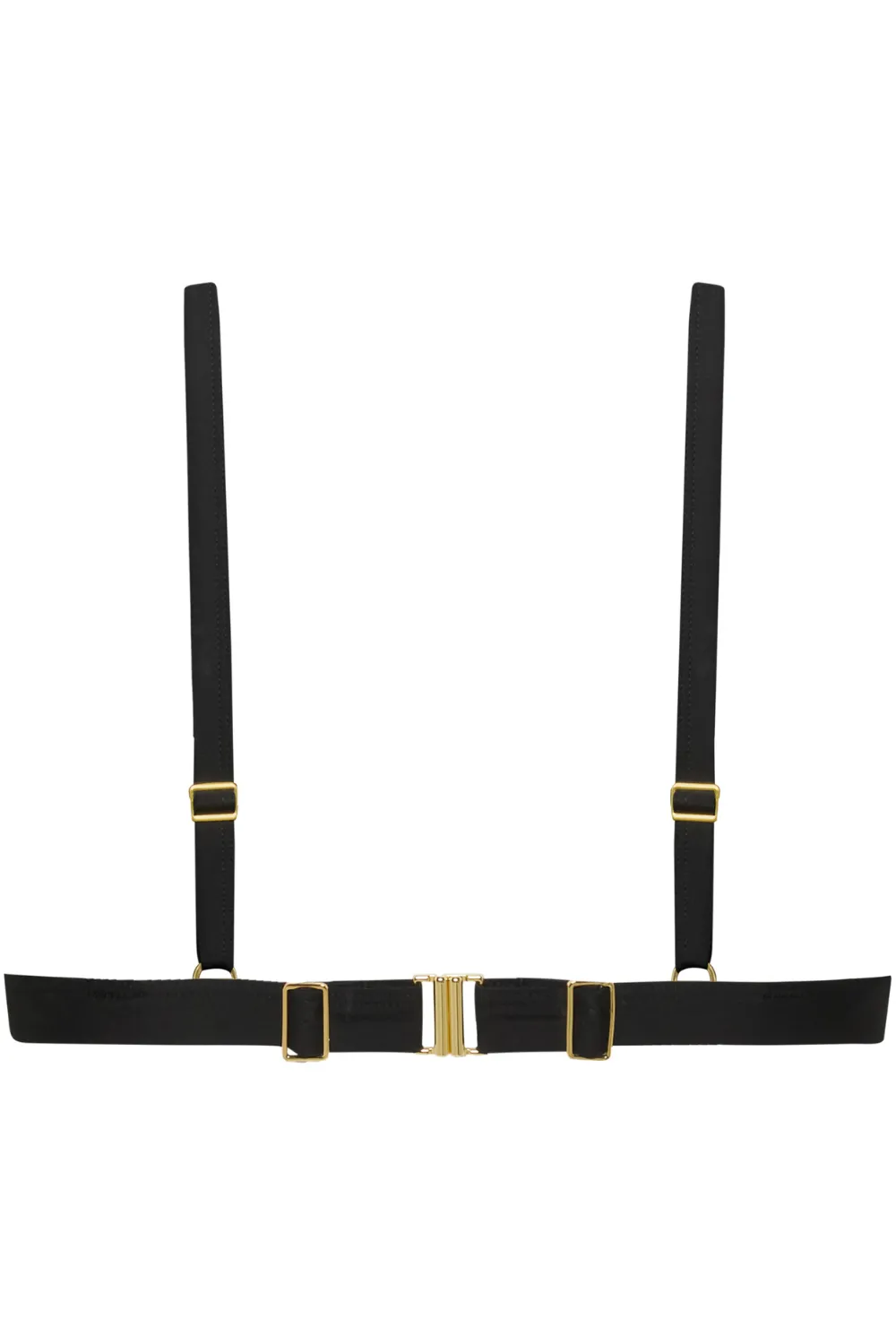 Fatale Bandeau Bikini Top in Black