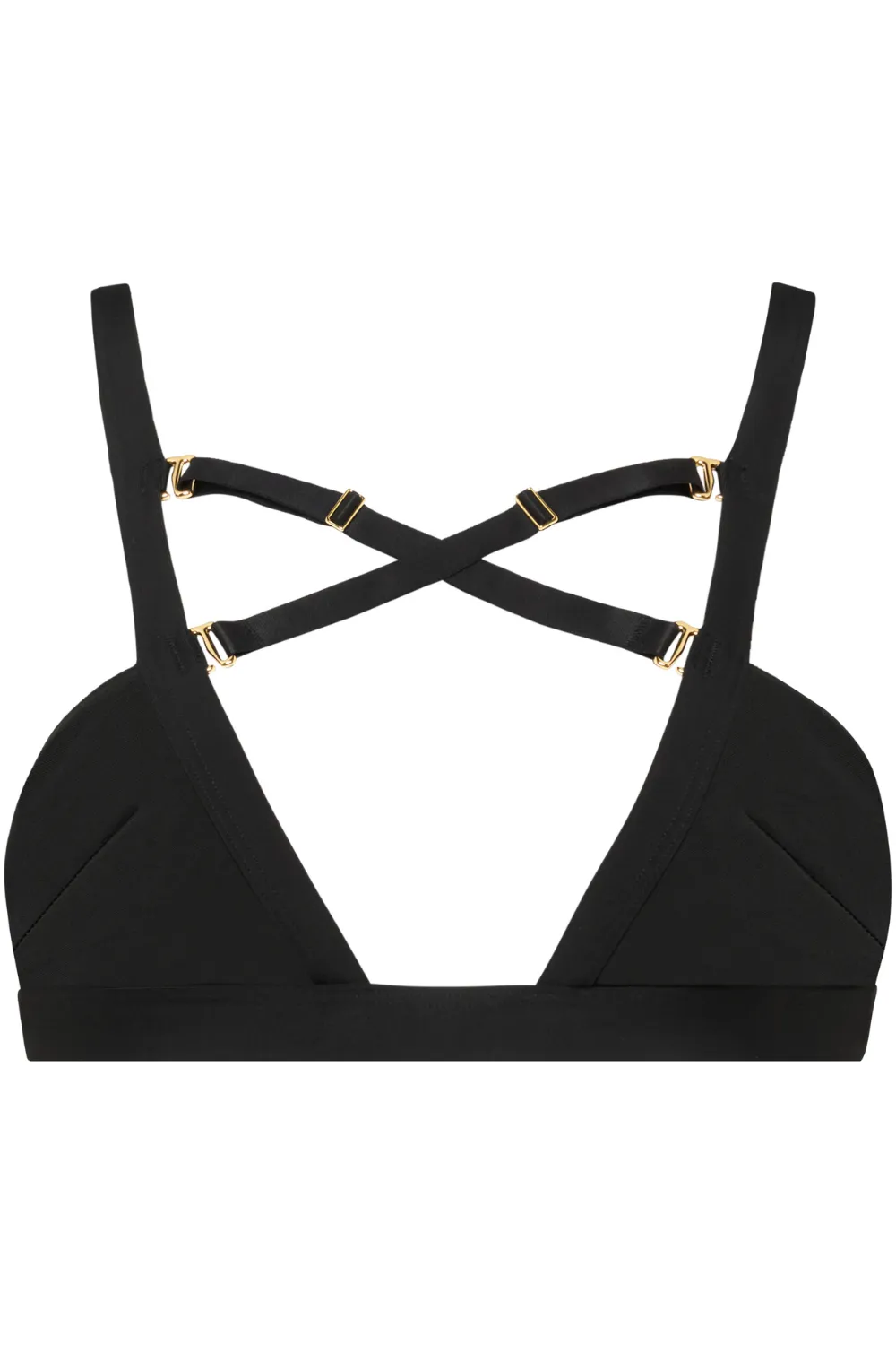 Fatale Bandeau Bikini Top in Black