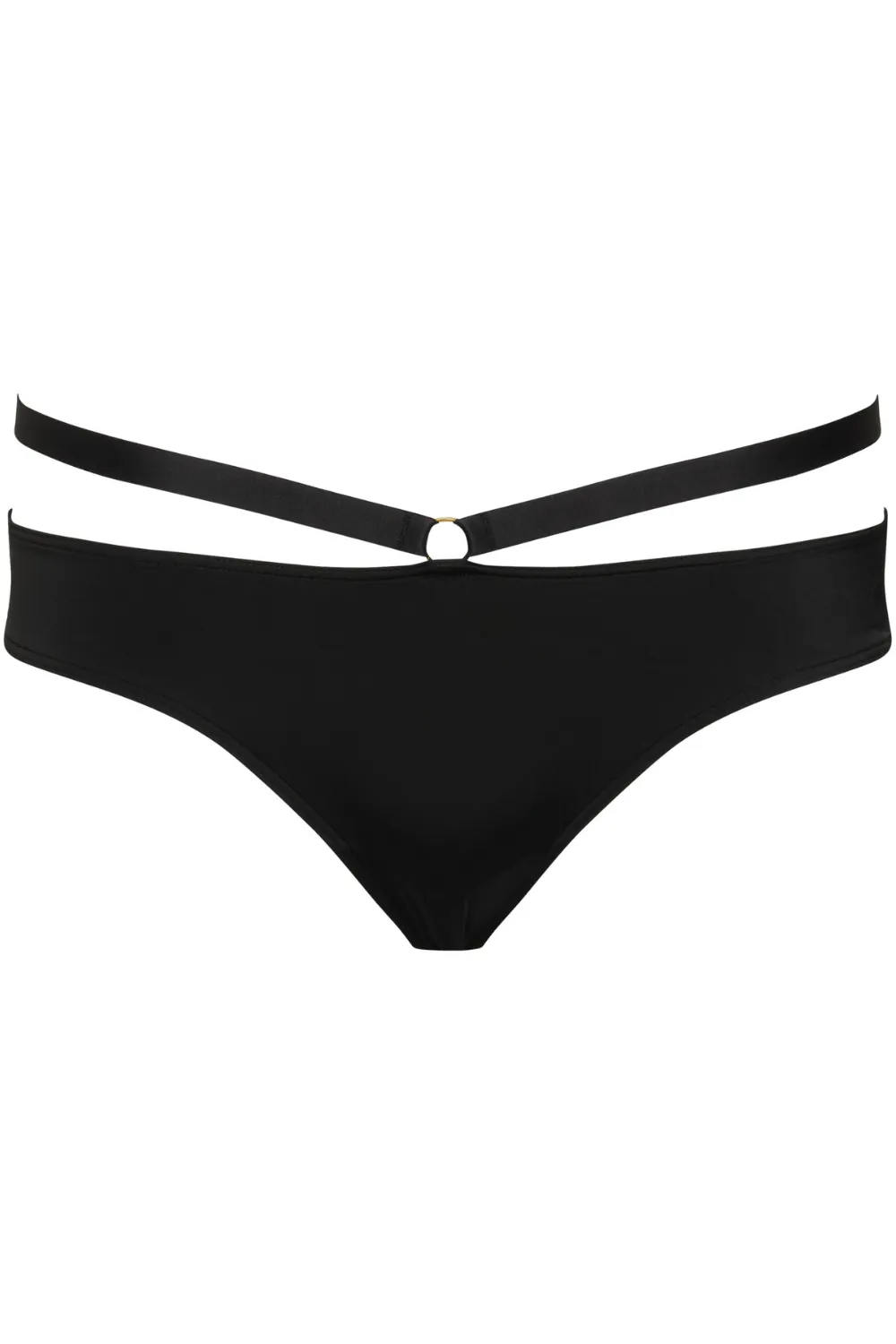 Fatale Tanga Bikini Bottom in Black