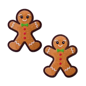 Gingerbread Man Woman Christmas Nipple Pasties