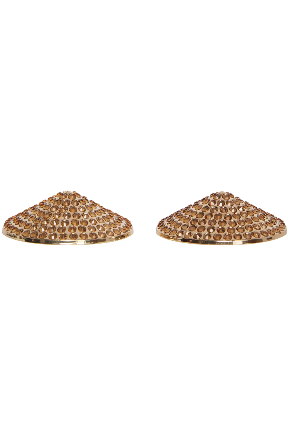 Gold Rhinestone Nipple Pasties