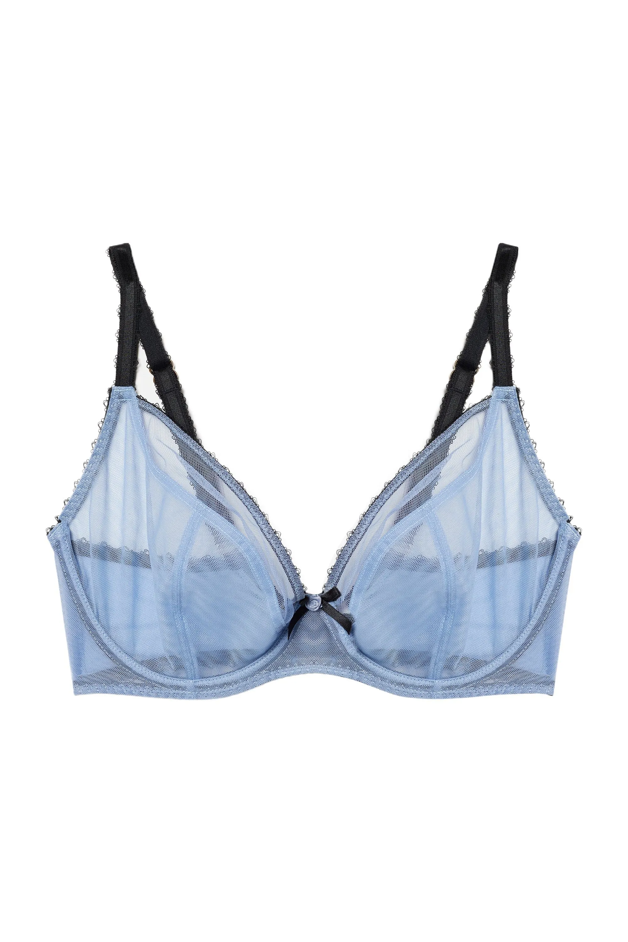 Grace Lavender Mesh Plunge Bra