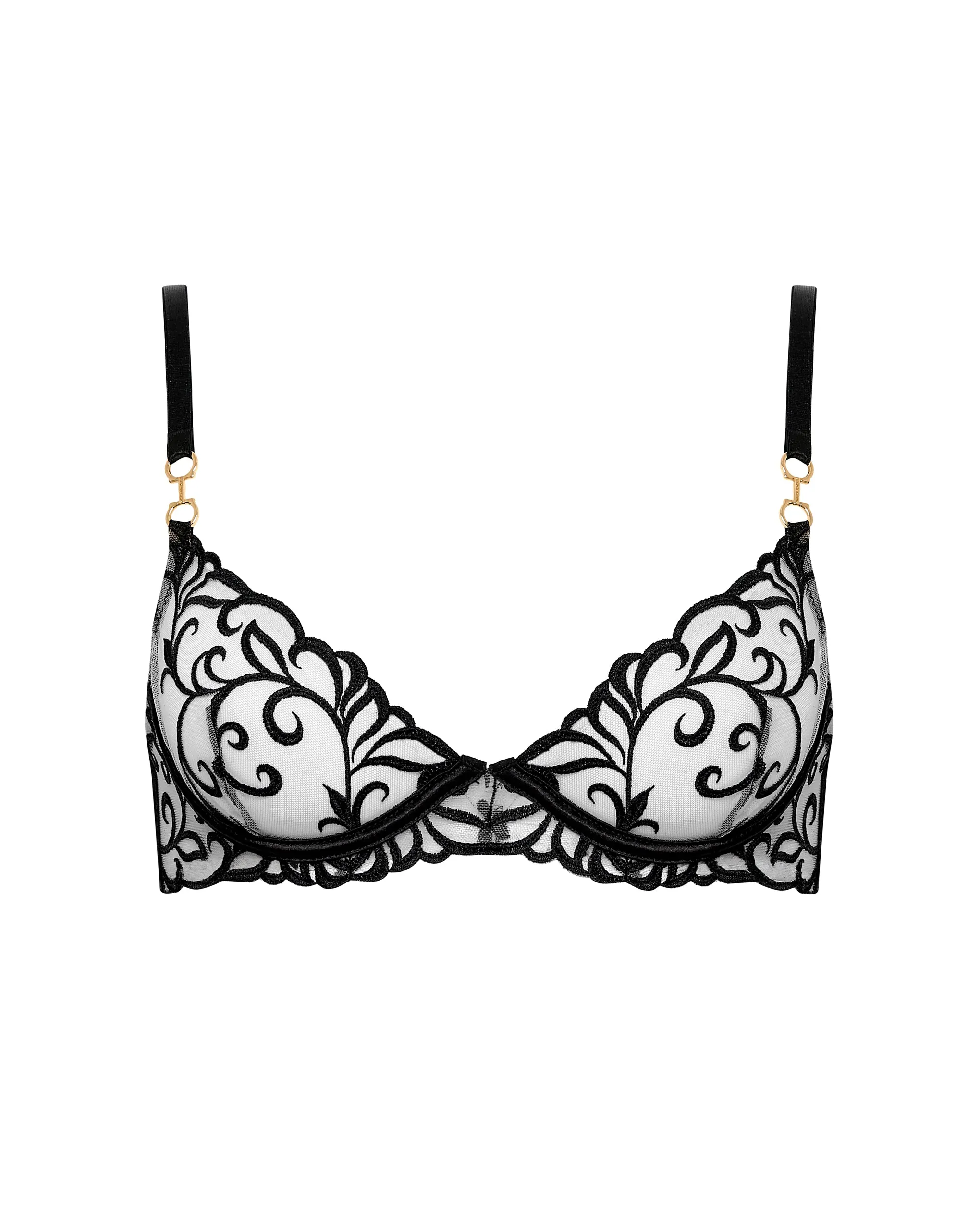 Harriet Eco Bra Black/Sheer