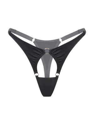 Imure Black Thong