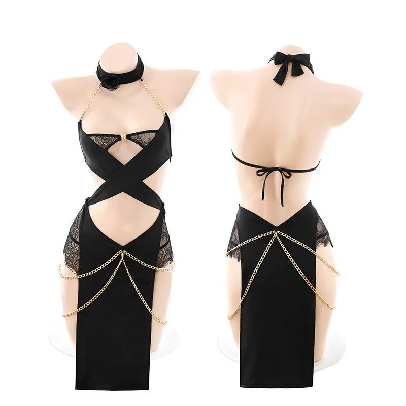 Kitten's Embrace Roleplay Lingerie Set