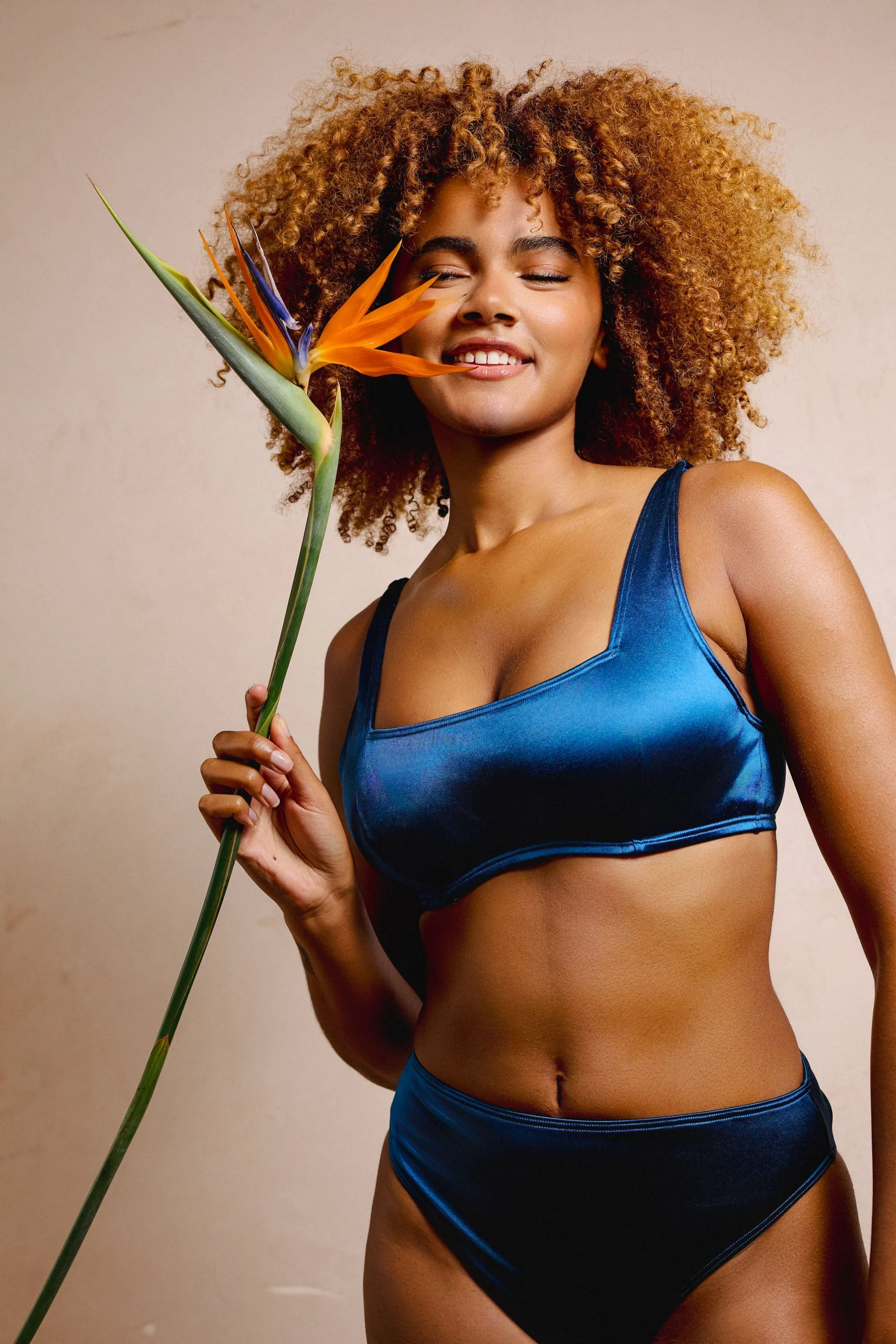 Kylie Teal Fuller Bust Square Neck Crop Top