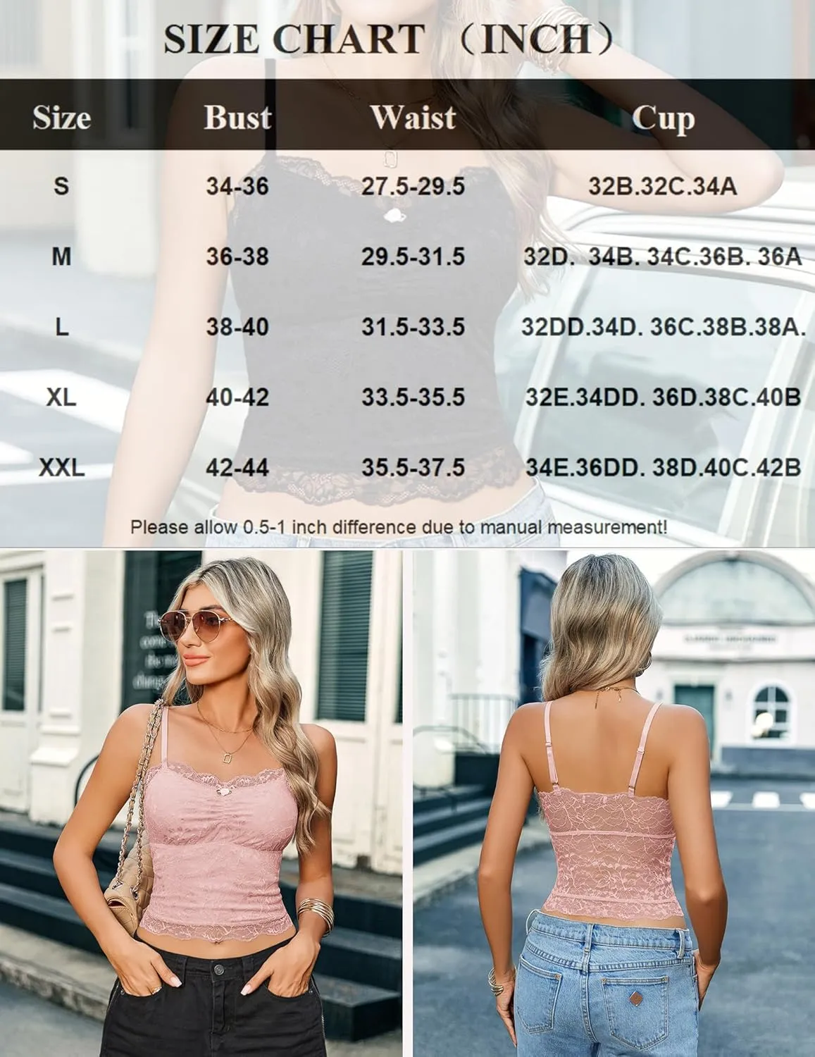 Lace Crop Top Ruched Tank