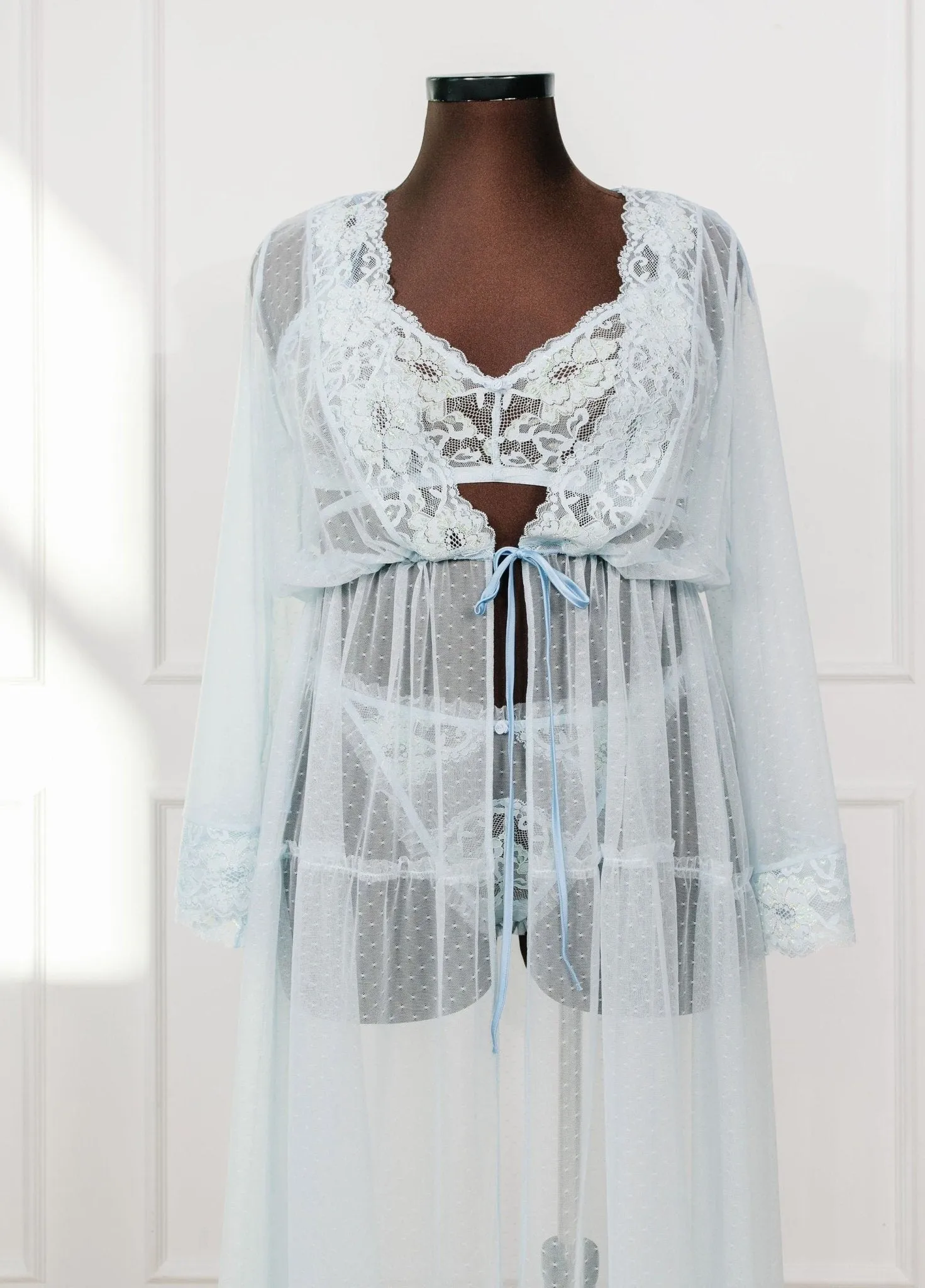 Lacy Ruffle Strap Bralette - Iridescent Daydream