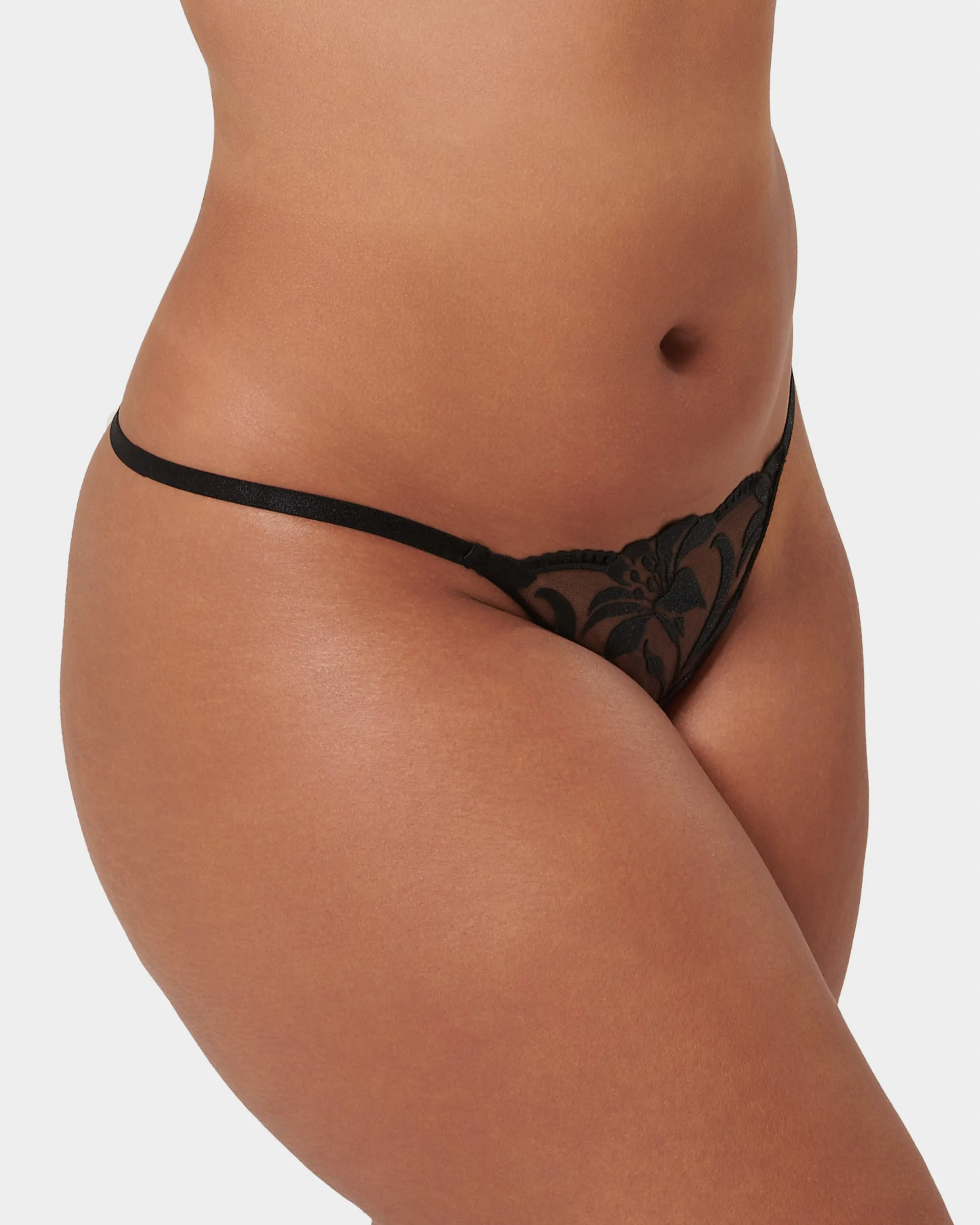 Leonora Thong Black 
