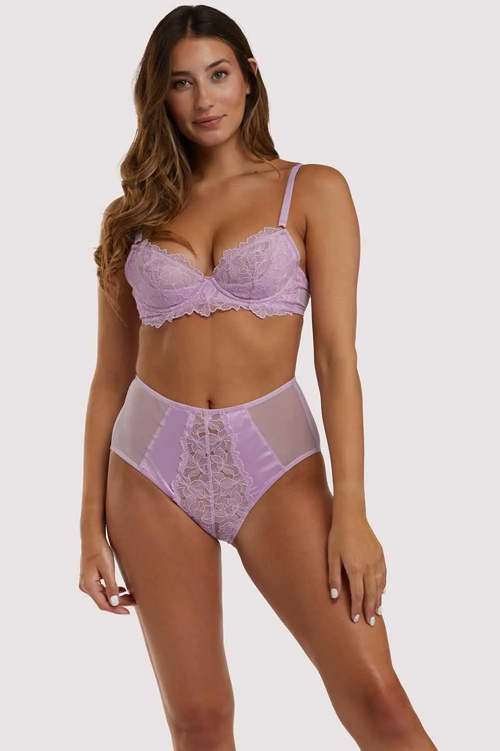 Lila Lilac Plunge Bra