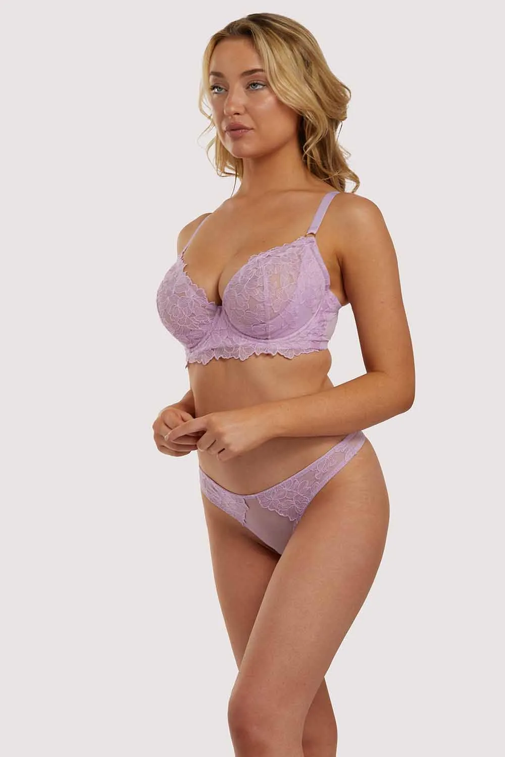 Lila Lilac Plunge Bra