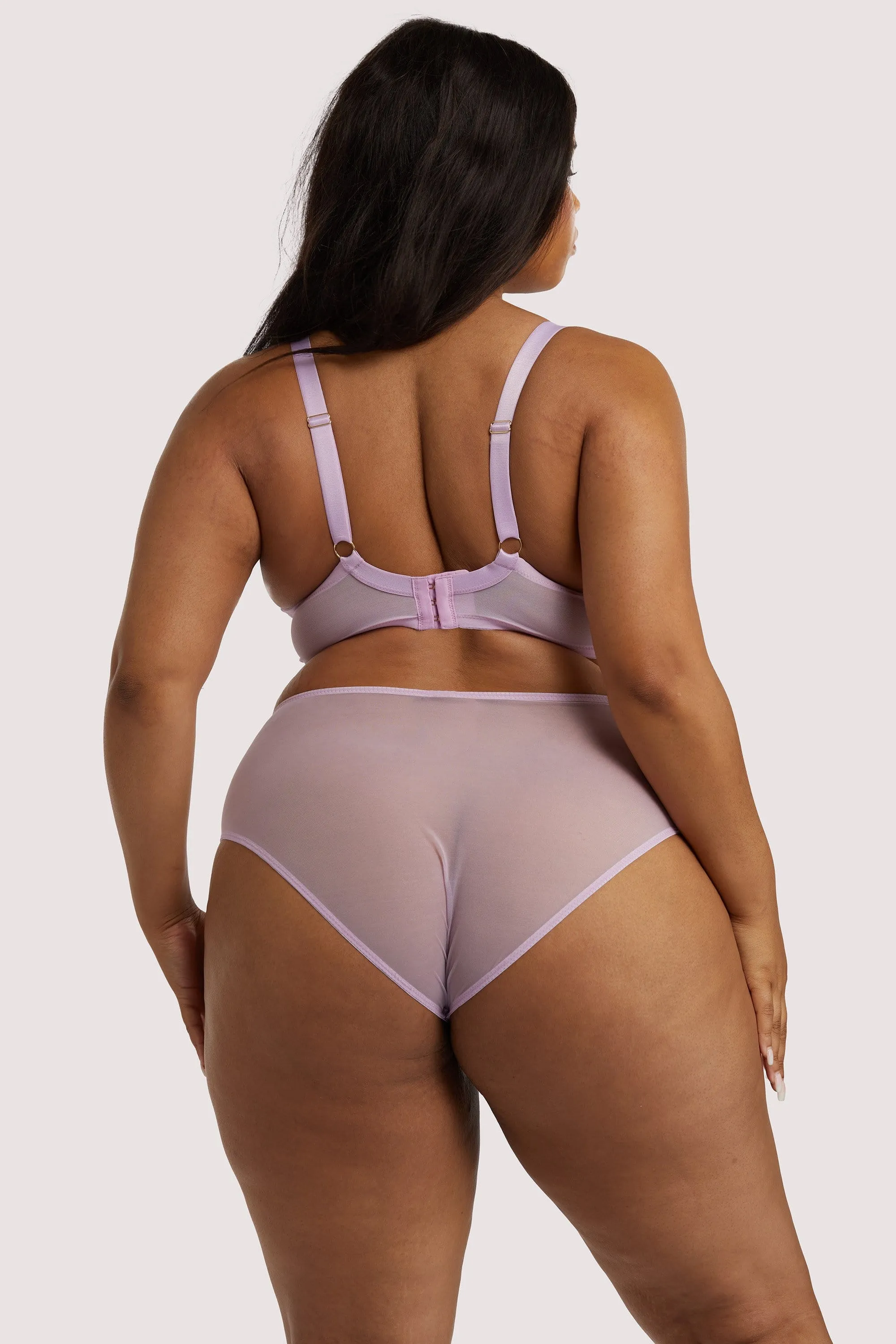 Lila Lilac Quarter Cup Bra