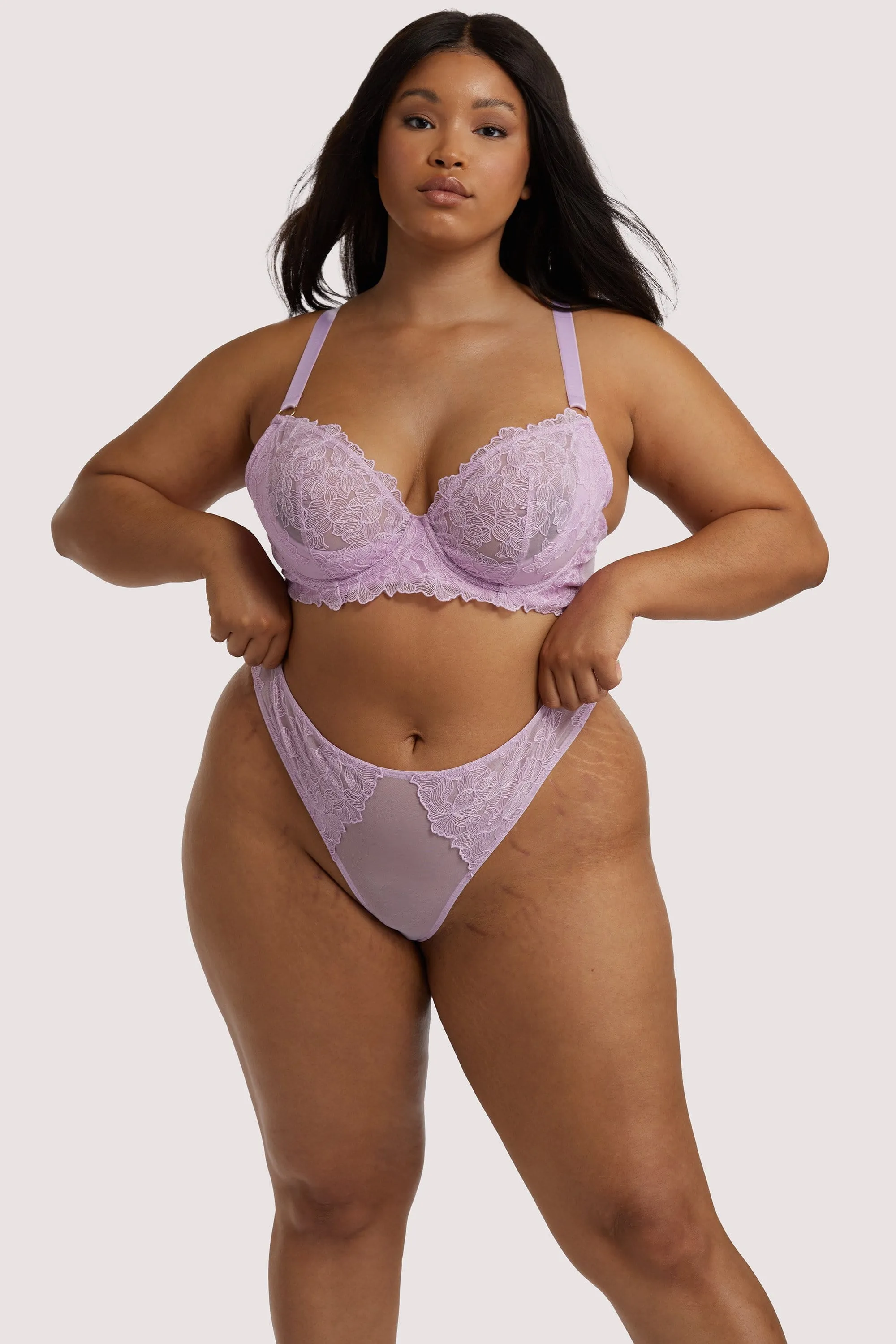 Lila Lilac Thong