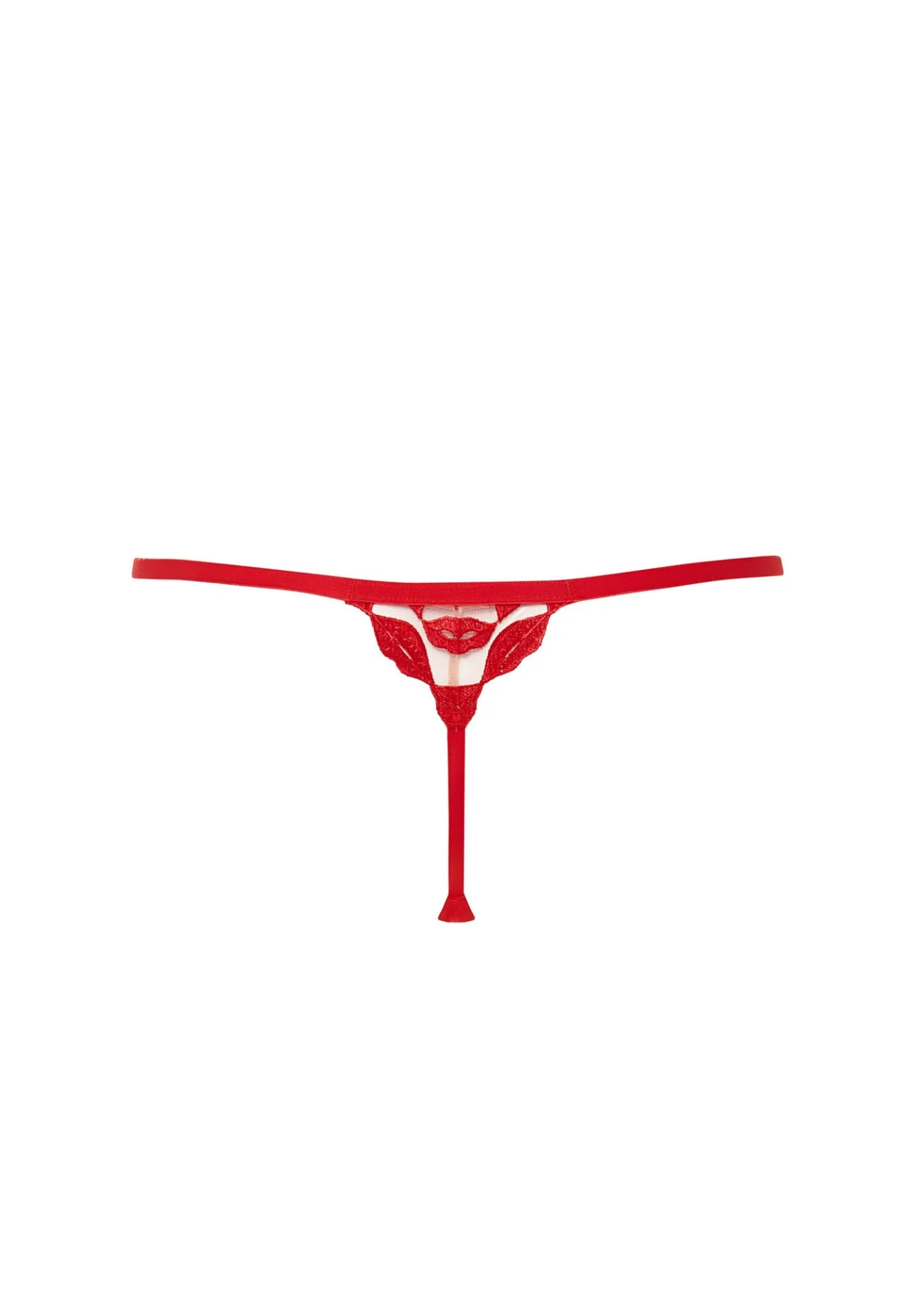 Marian Thong (Tomato Red/Sheer)