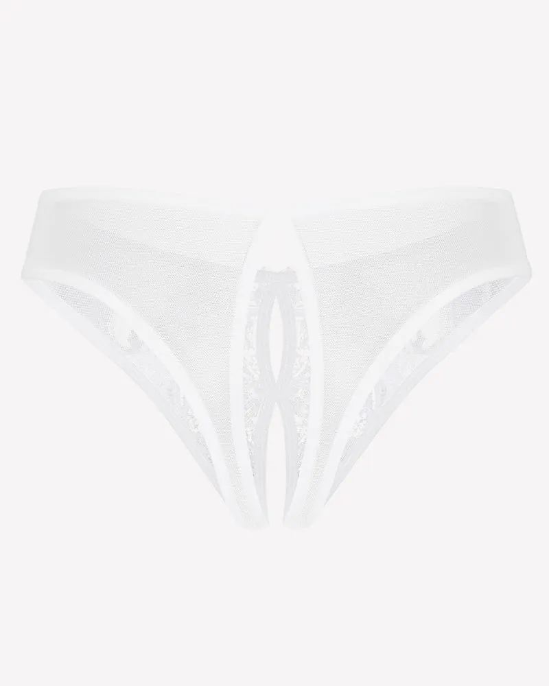Mesh Panties Briefs with Cute Bow